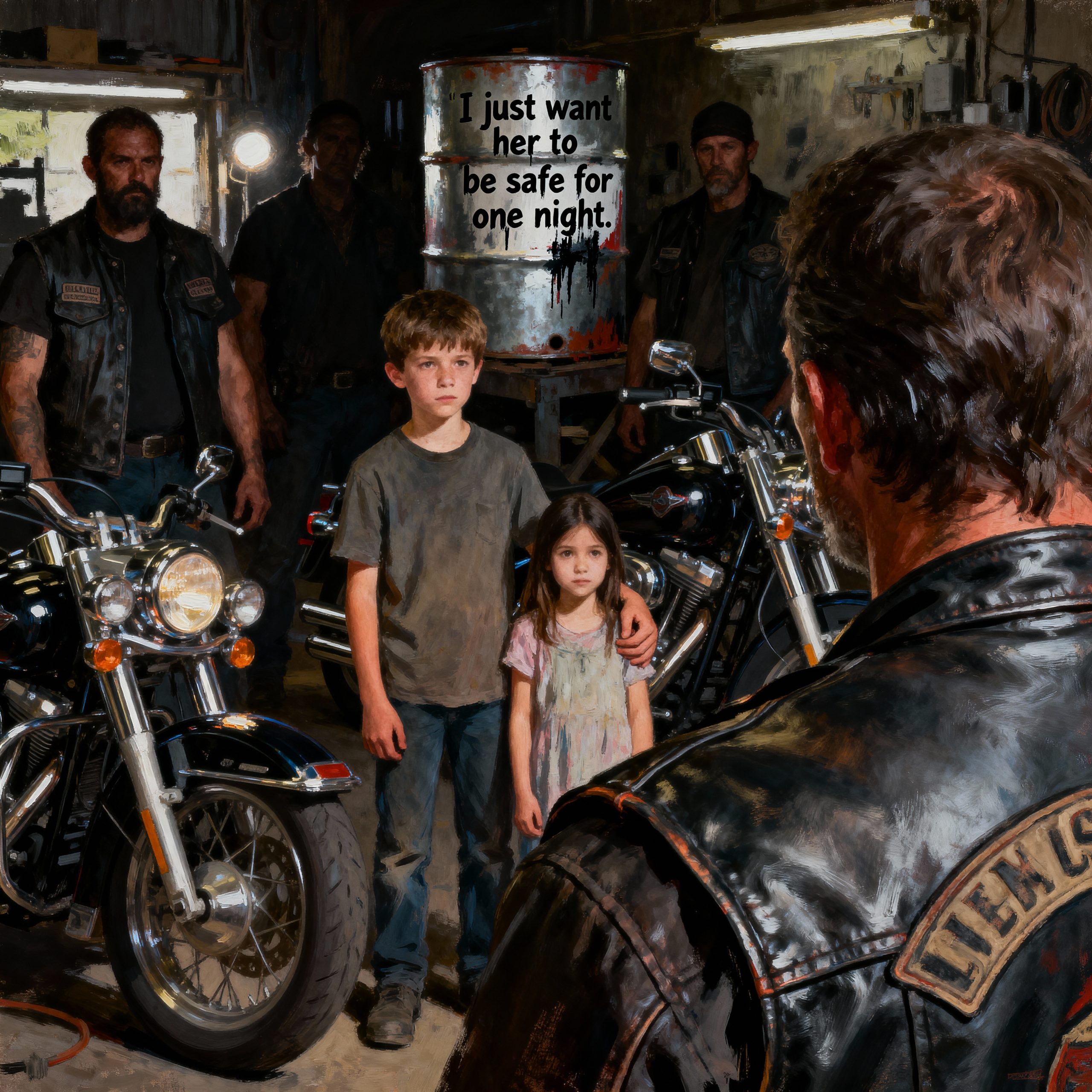 Un adolescente toca la puerta del club de motociclistas a medianoche: '¿Puedes esconder a mi hermana por una noche?