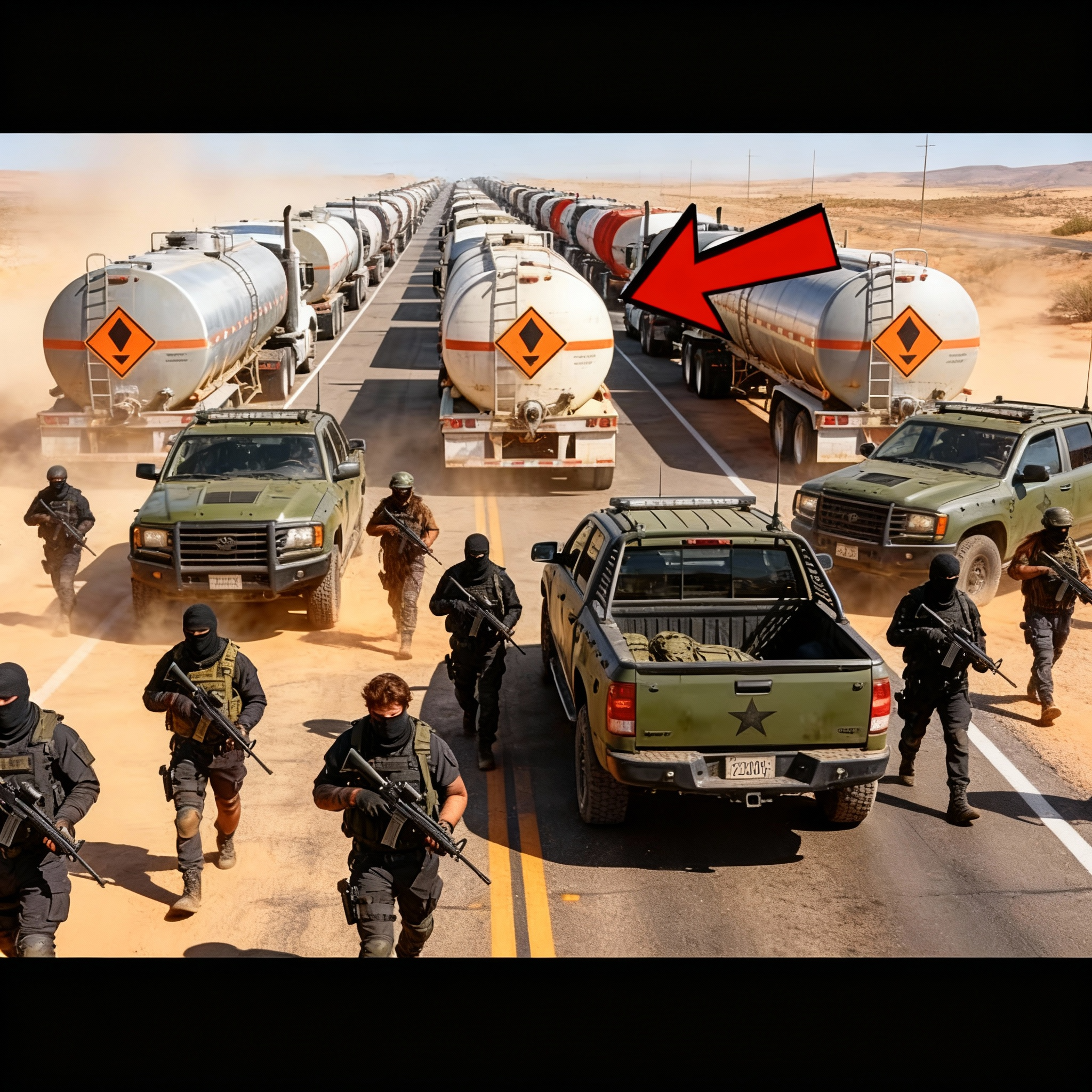 95 Sicarios Detuvieron Convoy de Químicos — Pero No Sabían Que el EJÉRCITO INTERVENDRÍA