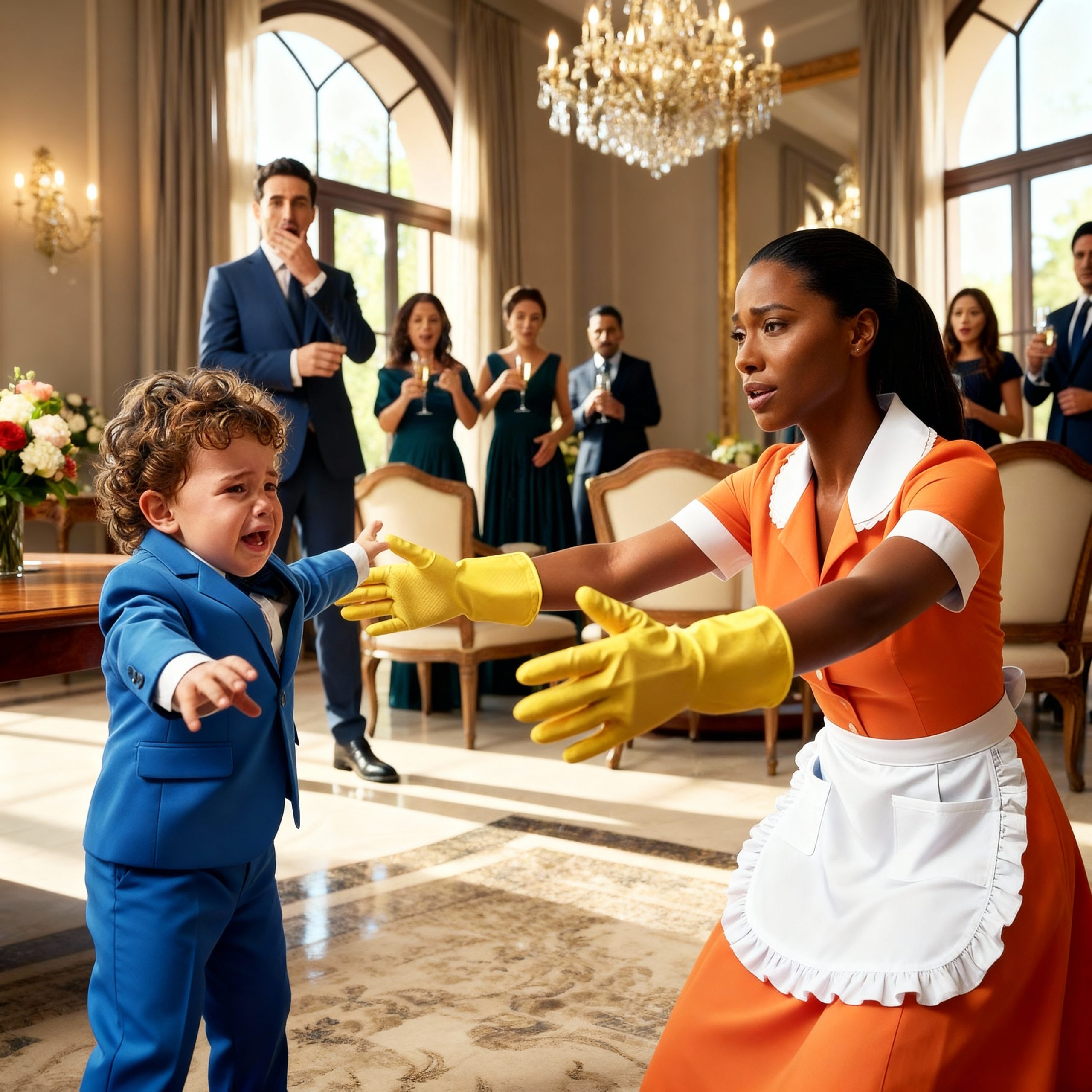 El bebé del millonario lloró cuando vio a la criada — Y sus primeras palabras rompieron el corazón de todos.