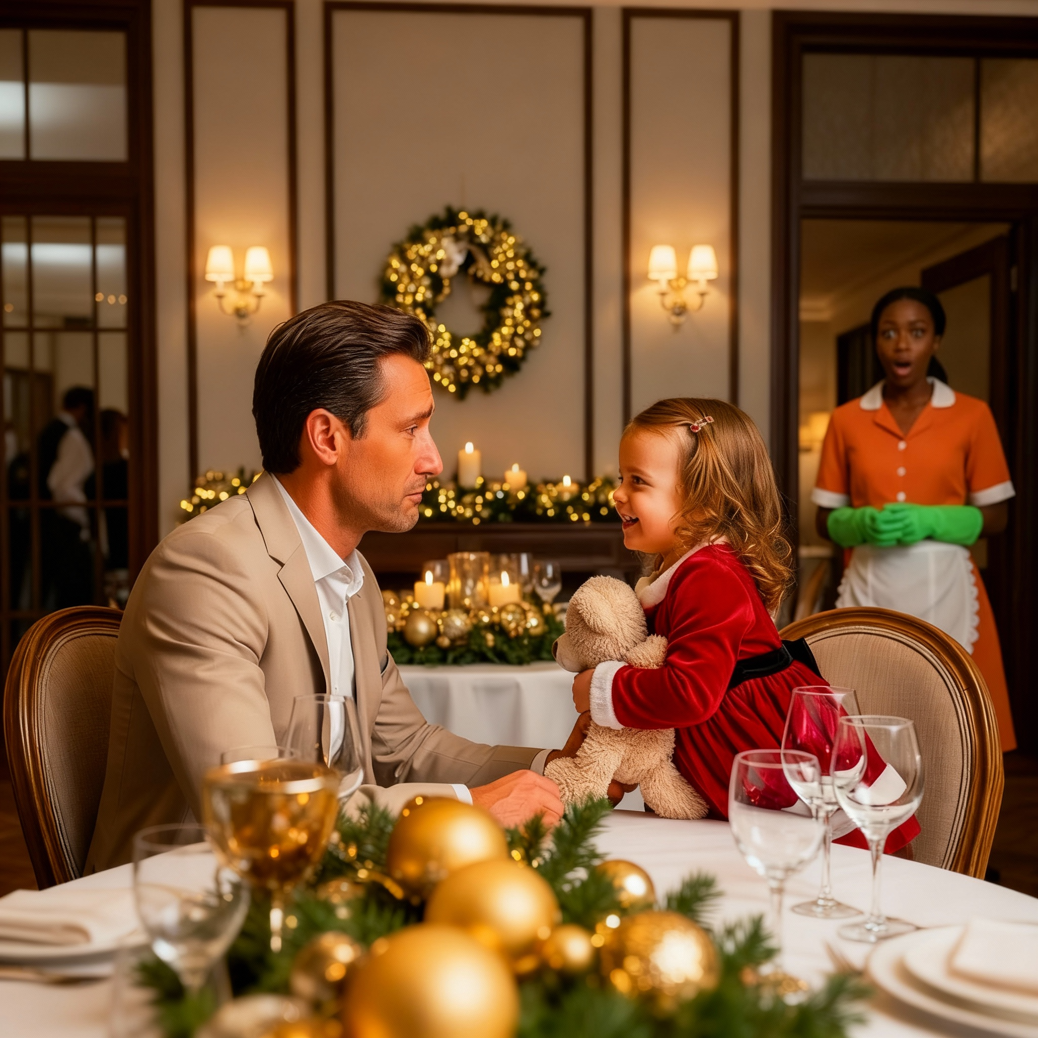 Todos rechazaron al millonario poco atractivo... hasta que el bebé de la pobre limpiadora dijo lo imposible.