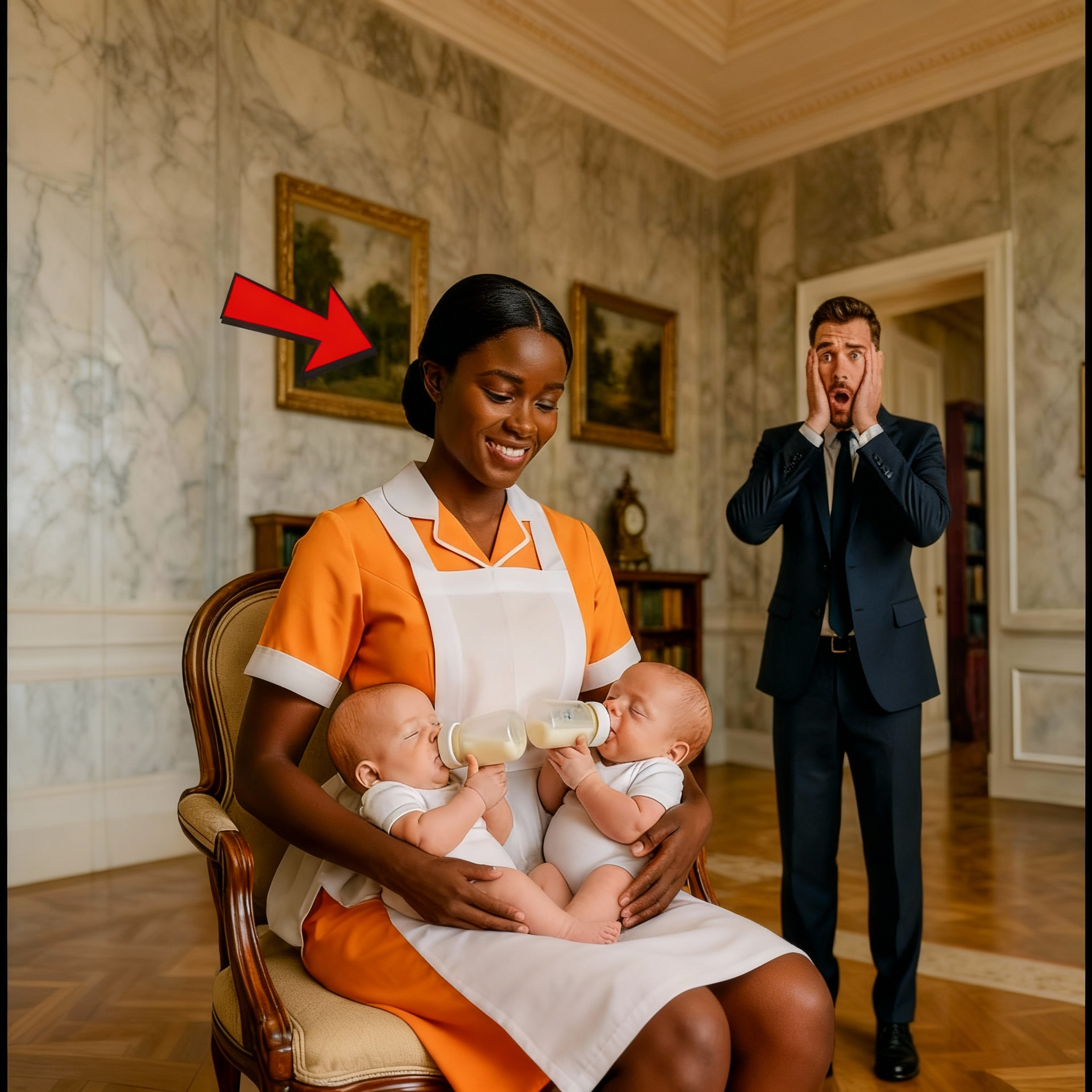 Los gemelos del empresario no comían—hasta que la señora de la limpieza los alimentó y cambió todo.