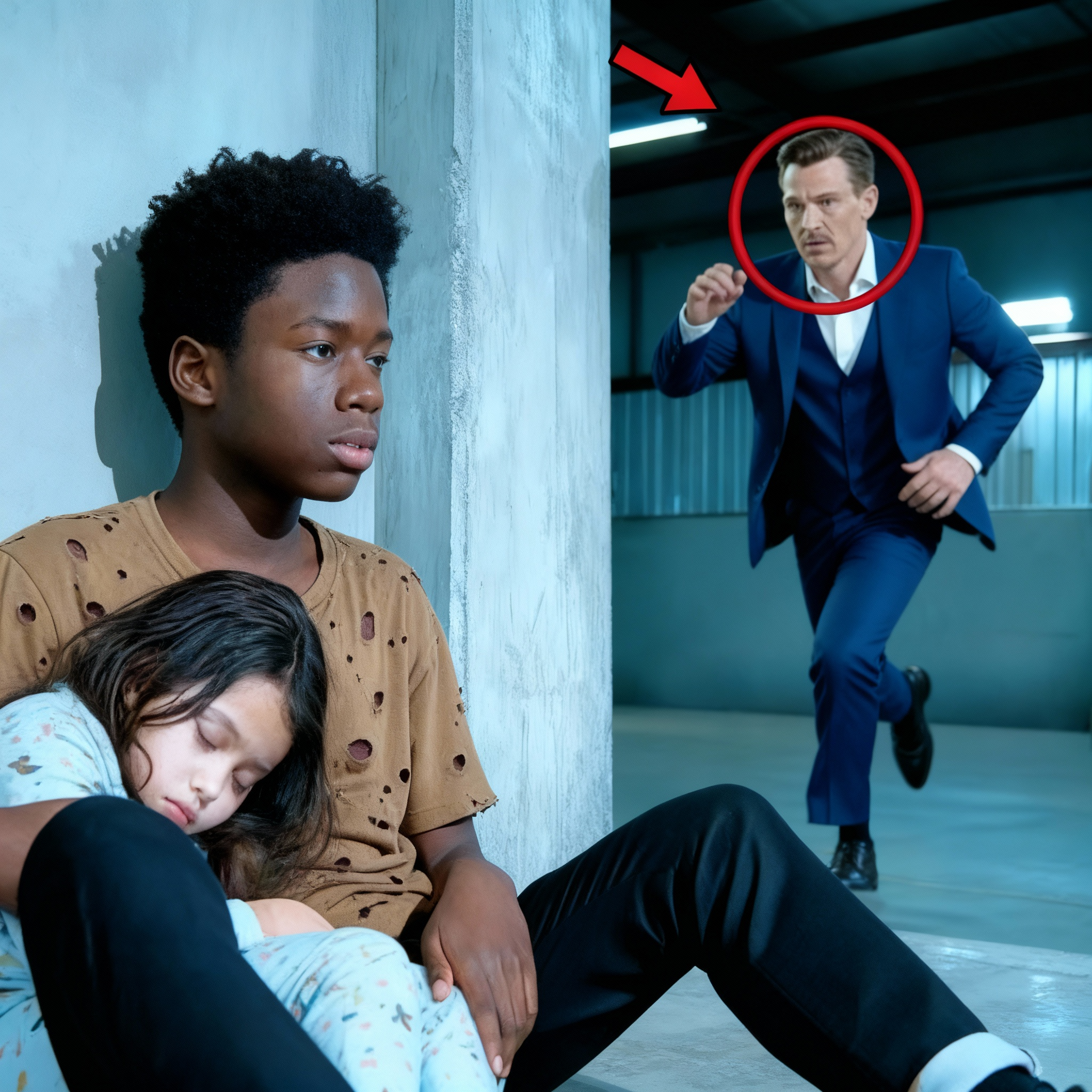 La hija del millonario quedó atrapada en el frío helado—hasta que un pobre niño sin hogar hizo lo impensable.