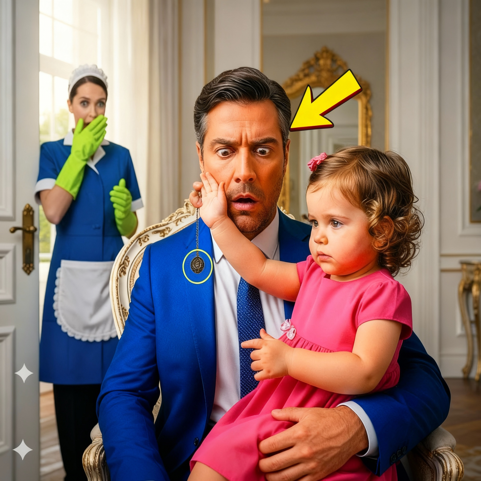 El bebé de la pobre limpiadora no dejaba de llorar... Hasta que el millonario la sostuvo—Y lo que vio...