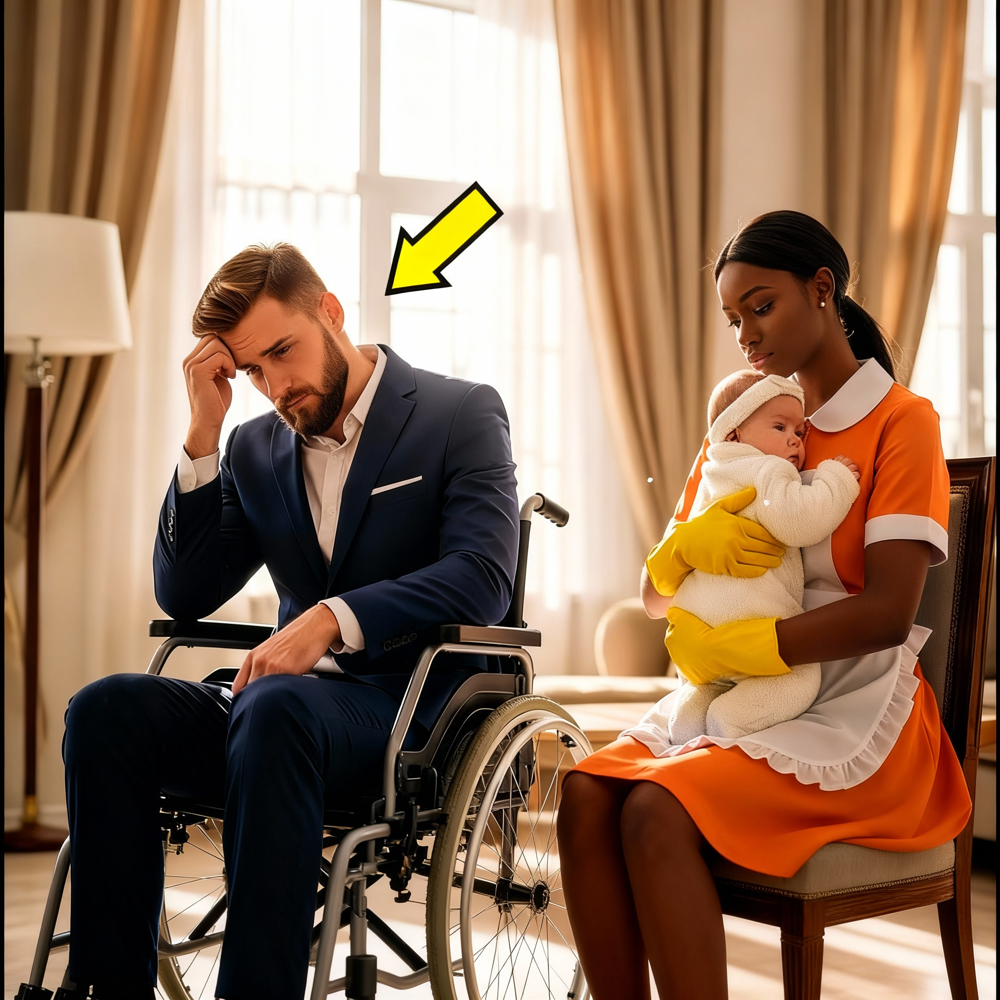 El Millonario Paralizado Perdió Todo — Solo la Sirvienta Luchó por Salvar a Su Bebé