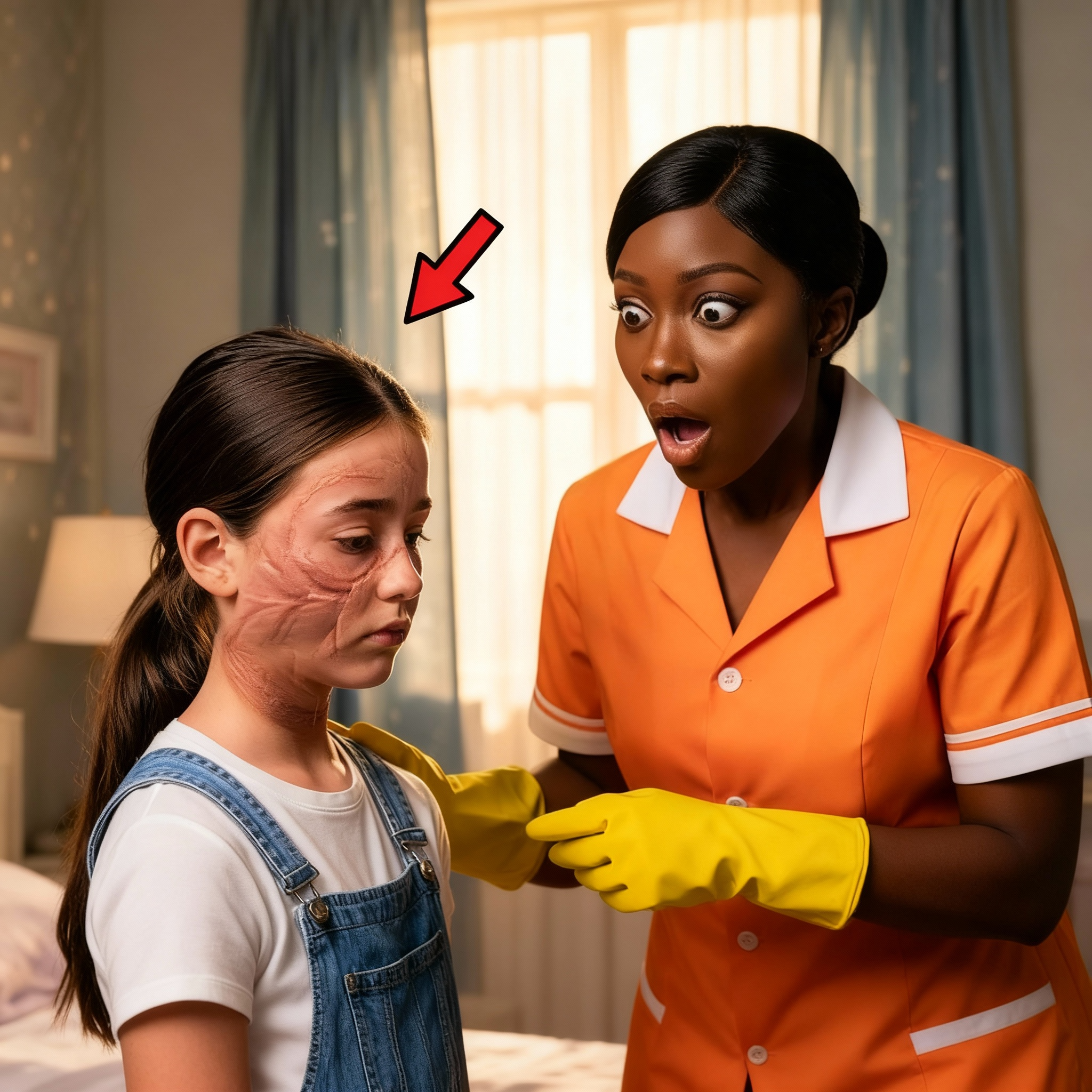 La hija quemada del millonario se ocultó del mundo—hasta que la nueva señora de la limpieza entró en su vida.