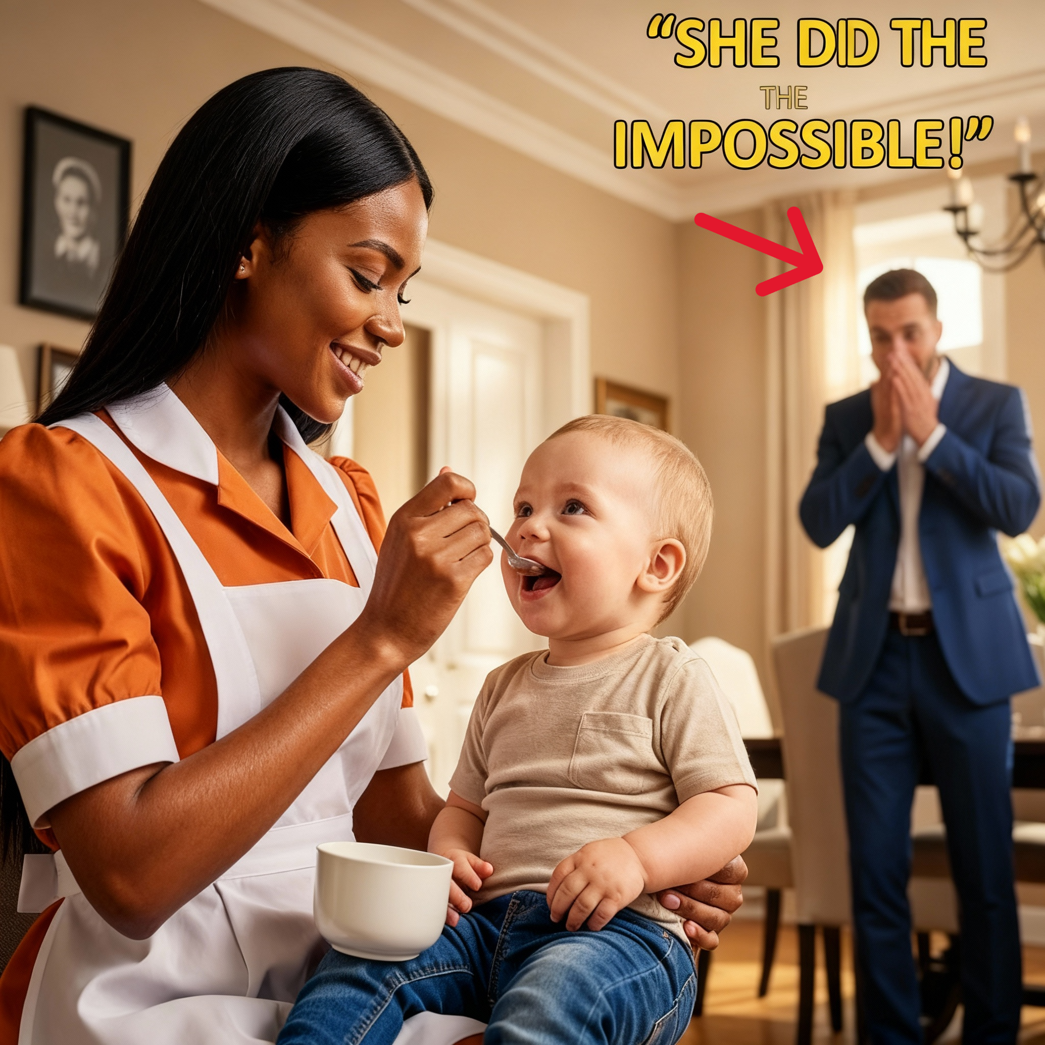 El hijo del millonario se negó a comer con las niñeras—sin embargo, abrió la boca para esta amable sirvienta.