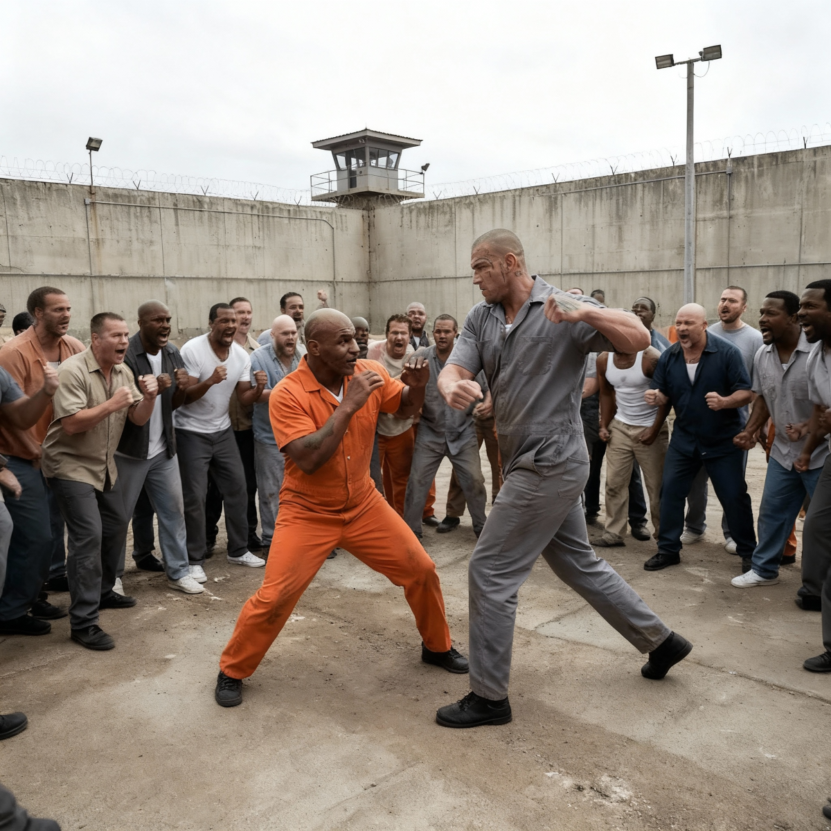 Mike Tyson estaba en el patio de la prisión cuando el líder de la pandilla de 1,95 m dijo 'Yo mando aquí' — 5 minutos después.