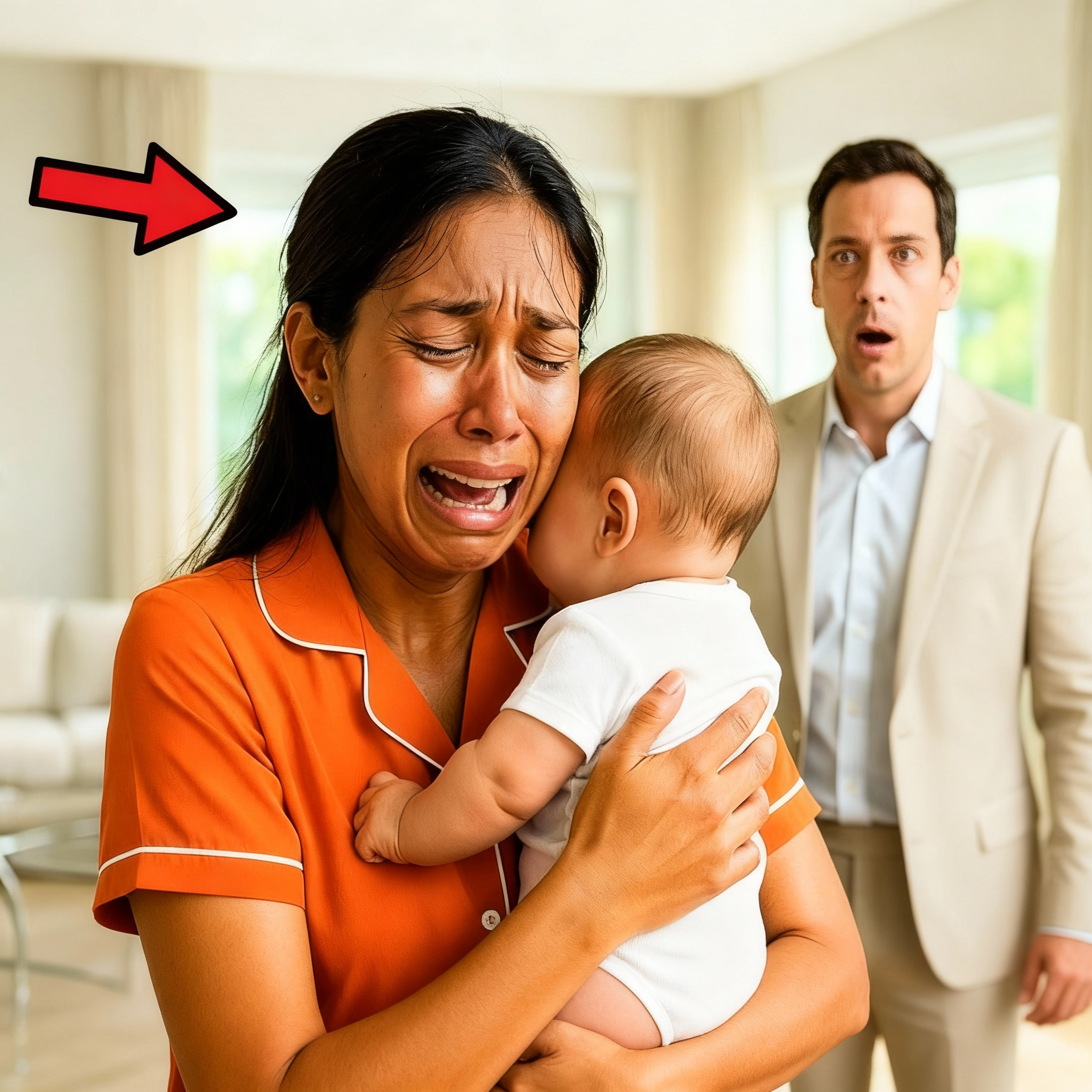 La criada lloró amargamente mientras abrazaba al bebé del millonario—Lo que sucedió después rompió el corazón de todos.