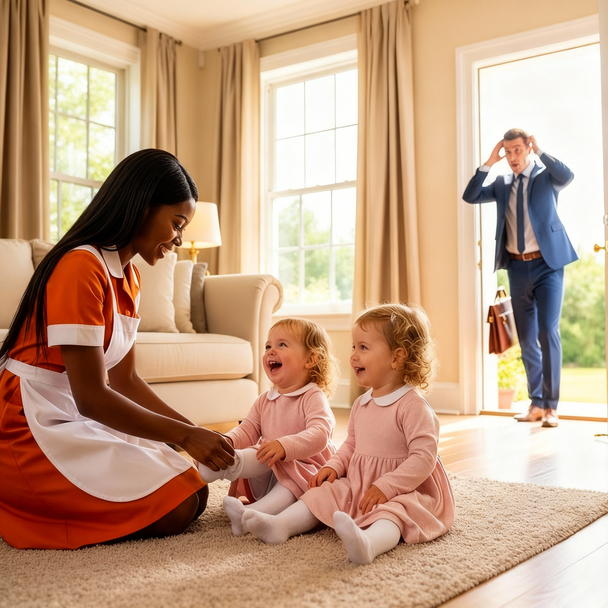 Ningún médico pudo ayudar a los gemelos mudos y paralíticos del multimillonario — hasta que la criada negra hizo un milagro.