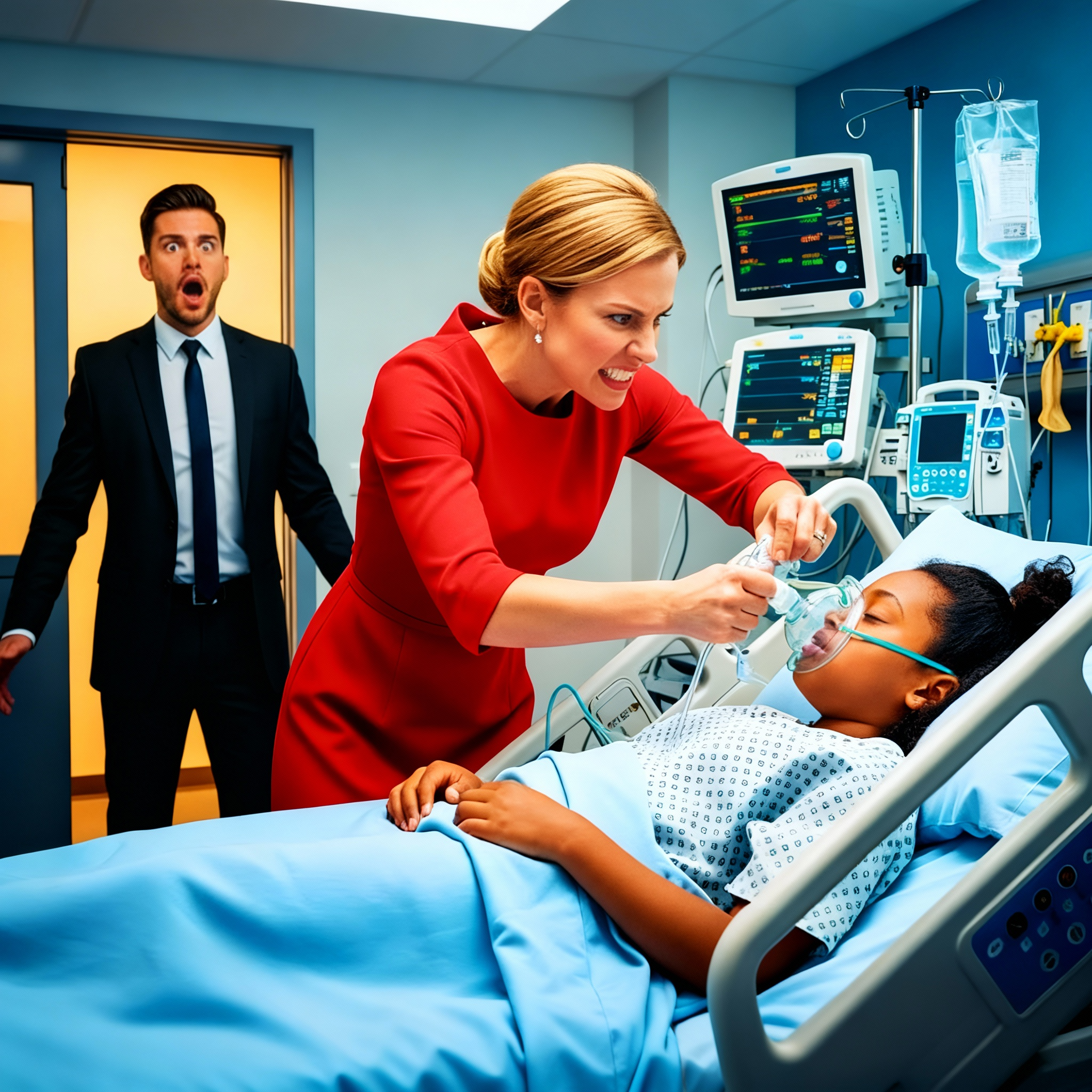 El padre millonario revisó a su hija adoptiva enferma y negra—lo que hizo su esposa lo dejó en shock.