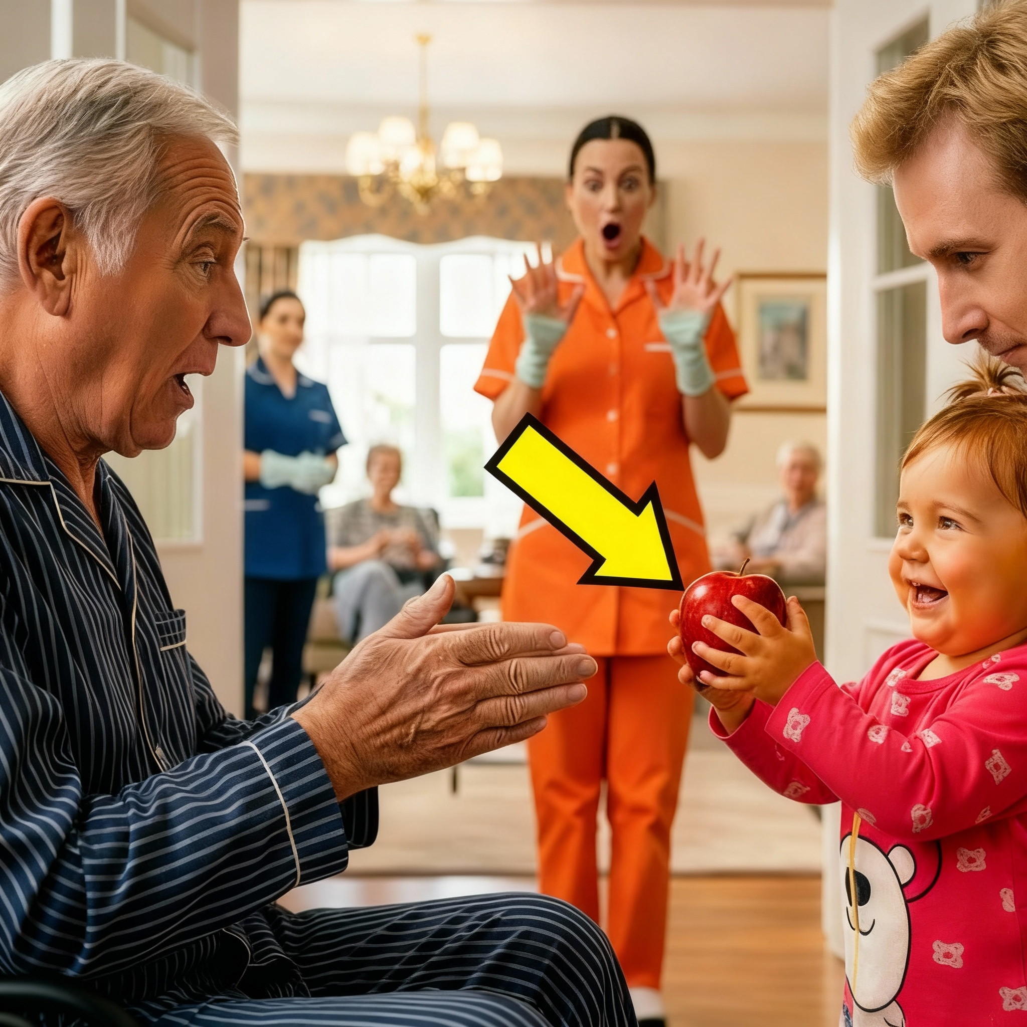 El millonario lloró solo en el hogar de ancianos—Entonces el bebé de la criada sonrió y todo cambió.