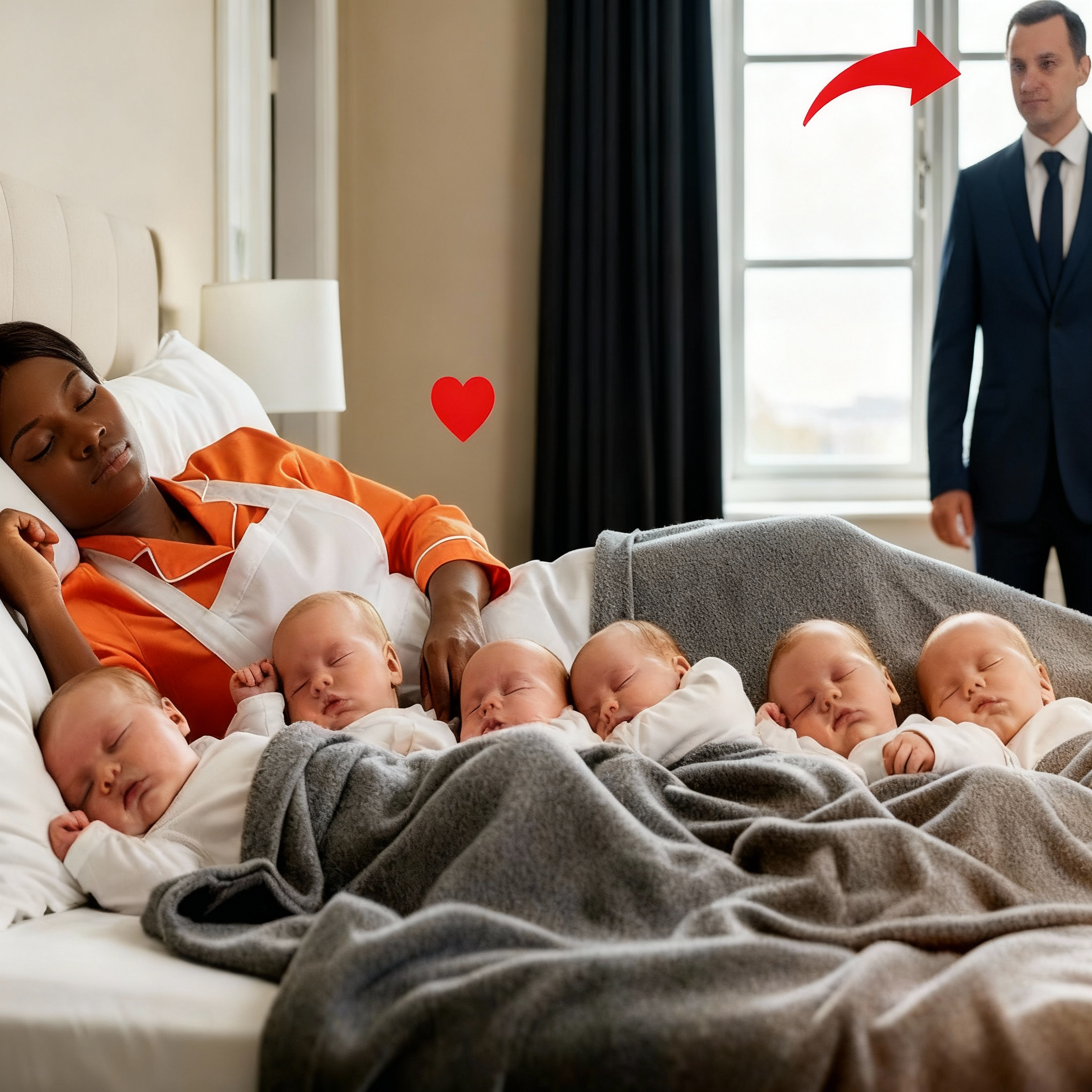 Eran seis bebés imposibles—hasta que la limpiadora los calmó con un secreto y sorprendió a todos.