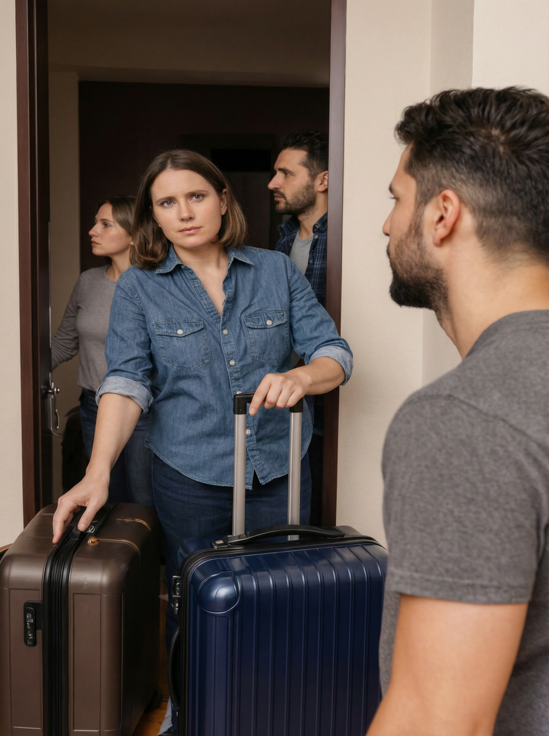 “Este es mi departamento. Y no voy a arrinconarme por tu culpa. Maletas… ¡y para afuera!” dijo Ira con firmeza.