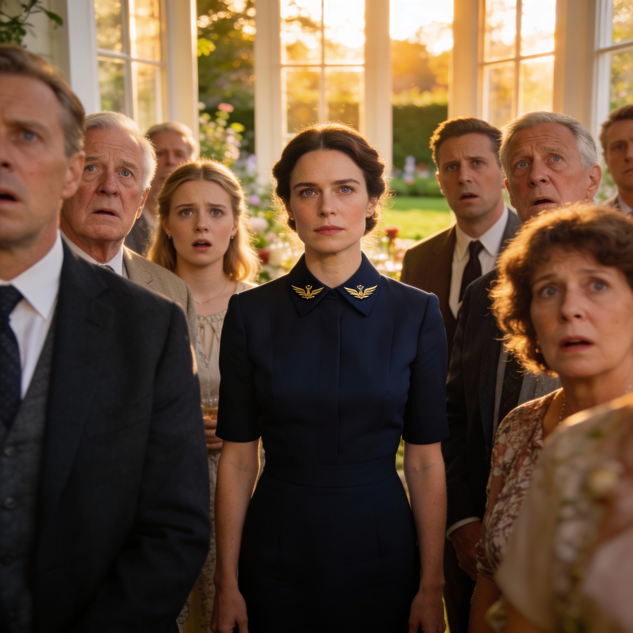 Se rieron de mí en el compromiso de mi hermana—hasta que su prometido SEAL de la Marina se puso de pie y saludó...