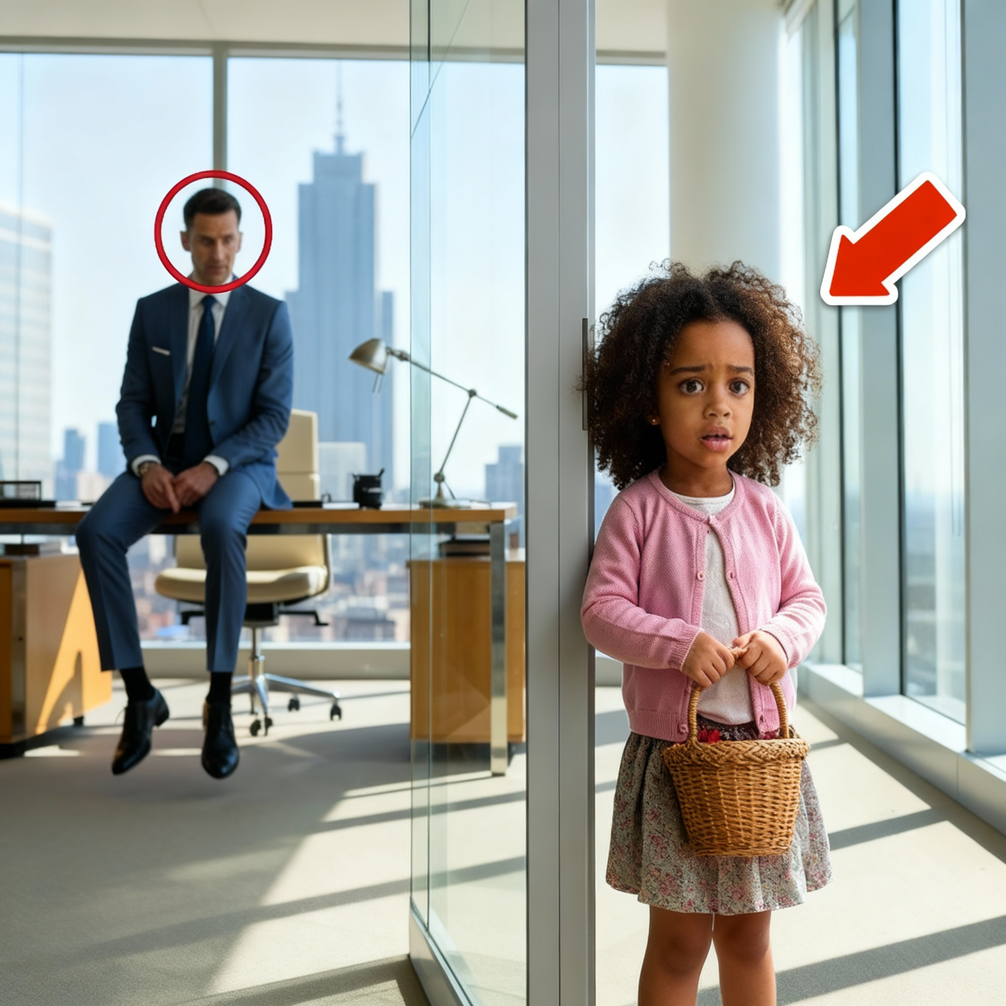 Una niña pequeña entró a la oficina y preguntó: '¿Dónde puedo comprar un papá?' — El CEO millonario llorando.