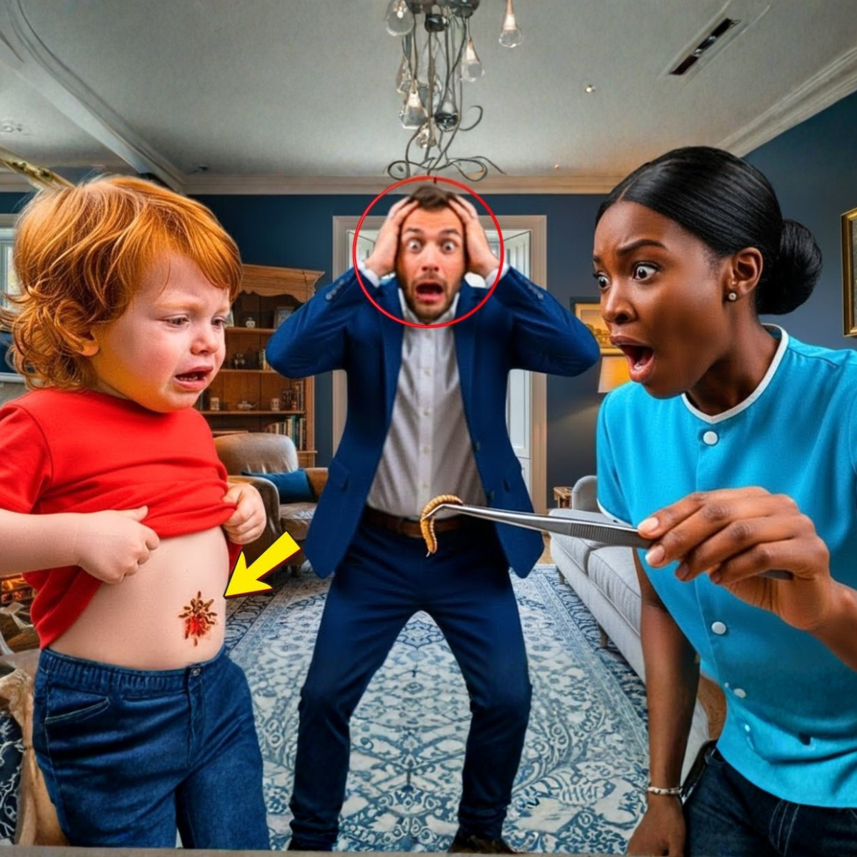 El hijo del multimillonario estaba en un dolor terrible... hasta que la nueva niñera sacó algo misterioso de su estómago.