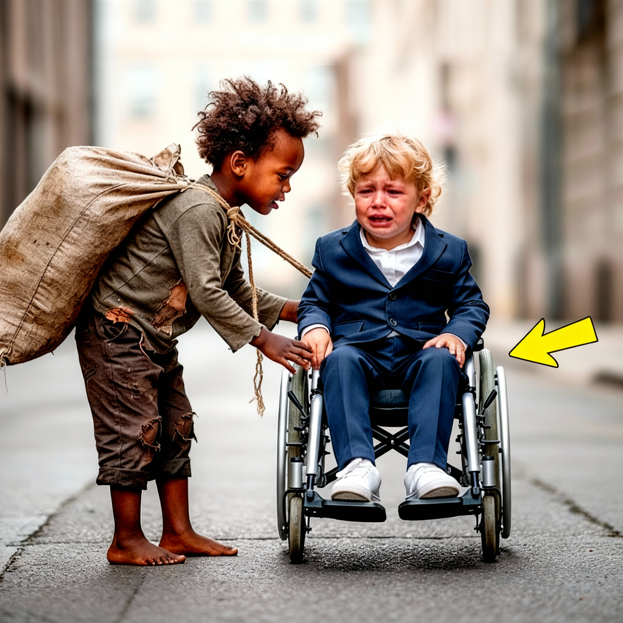 ‘Dame tu silla de ruedas y caminarás’—El niño en silla de ruedas comenzó a llorar… Una hora después