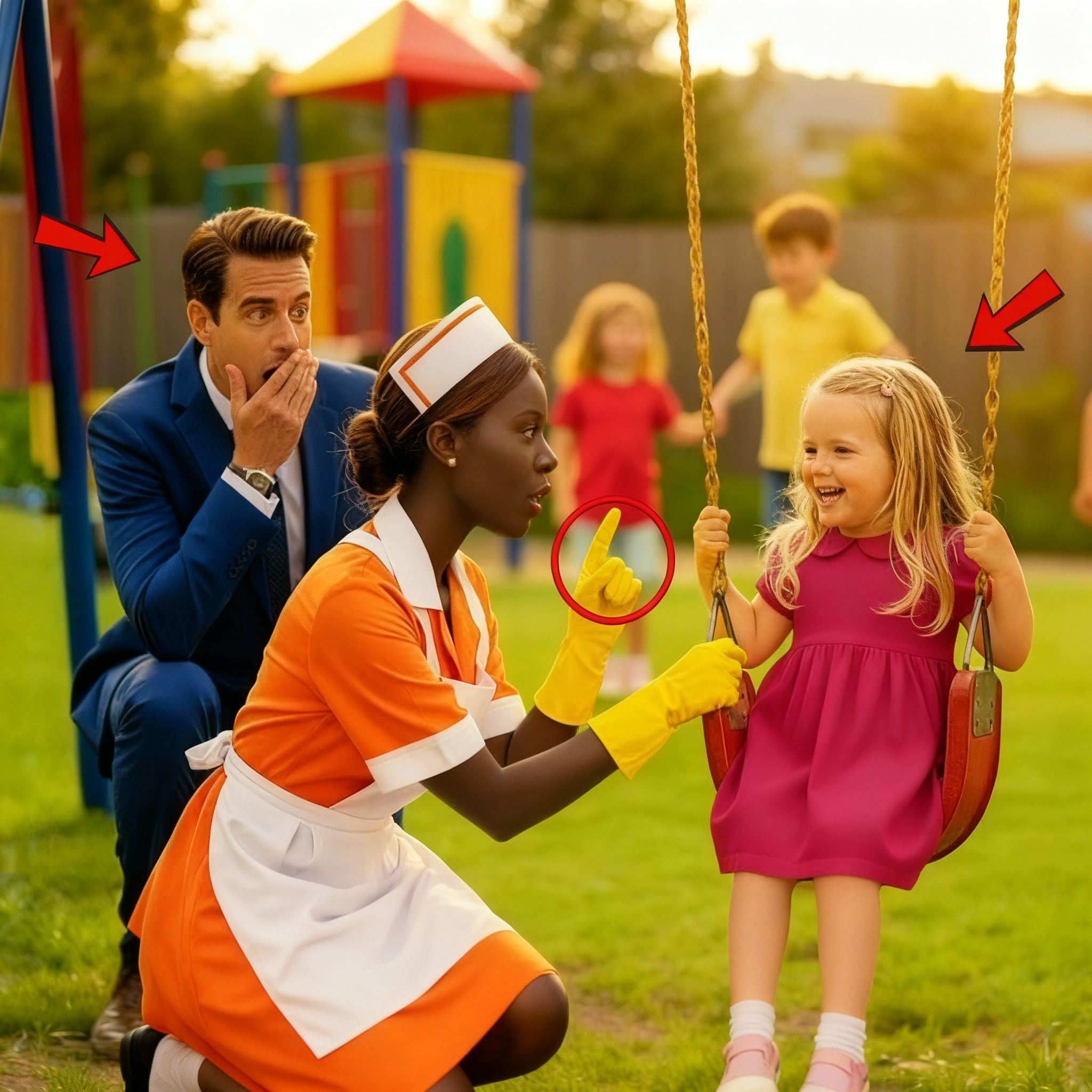 La hija del millonario nunca había hablado—hasta que la criada hizo algo milagroso en el parque.