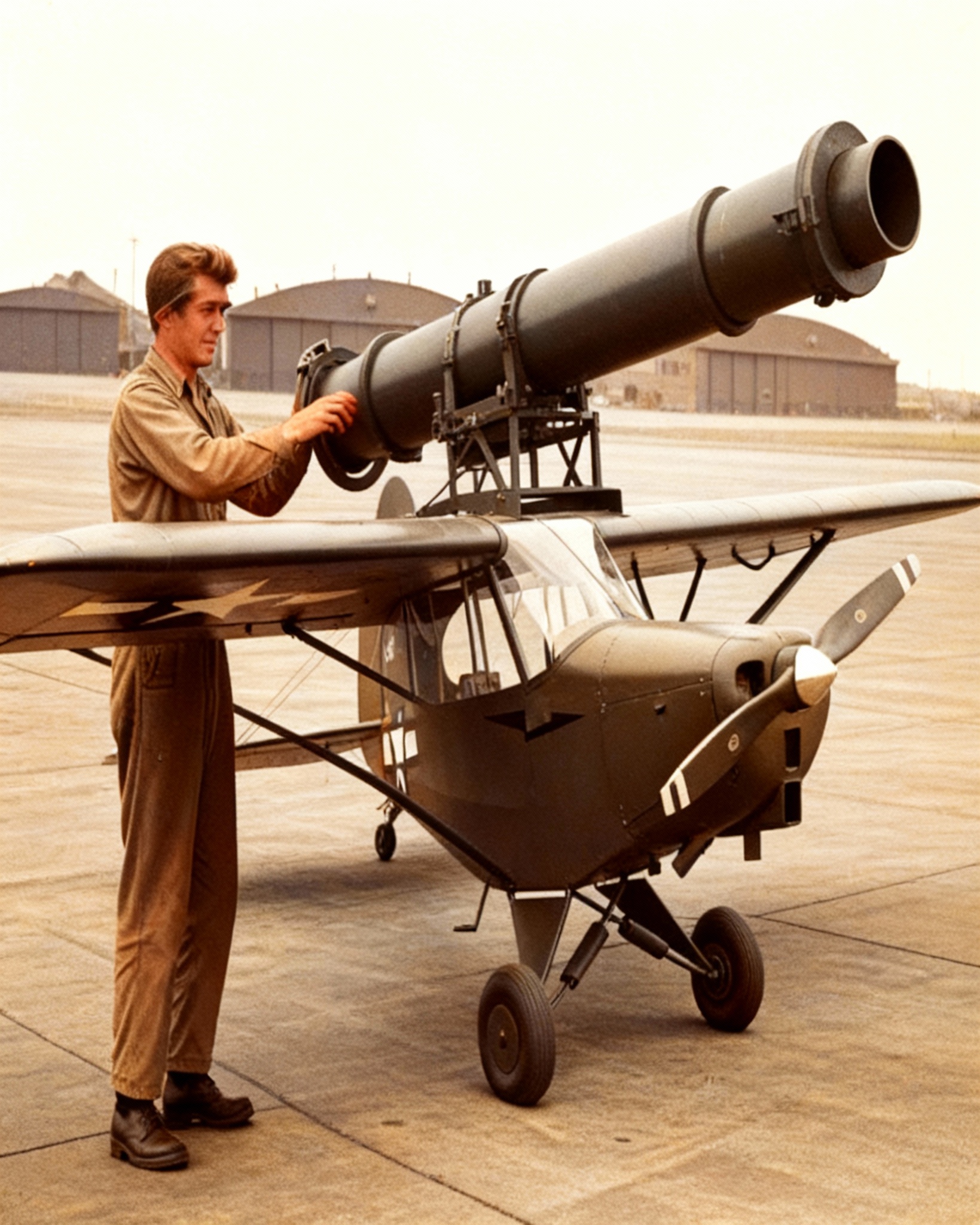 Se burlaron de su 'avión de juguete' con bazucas, hasta que quemó tanques Tiger