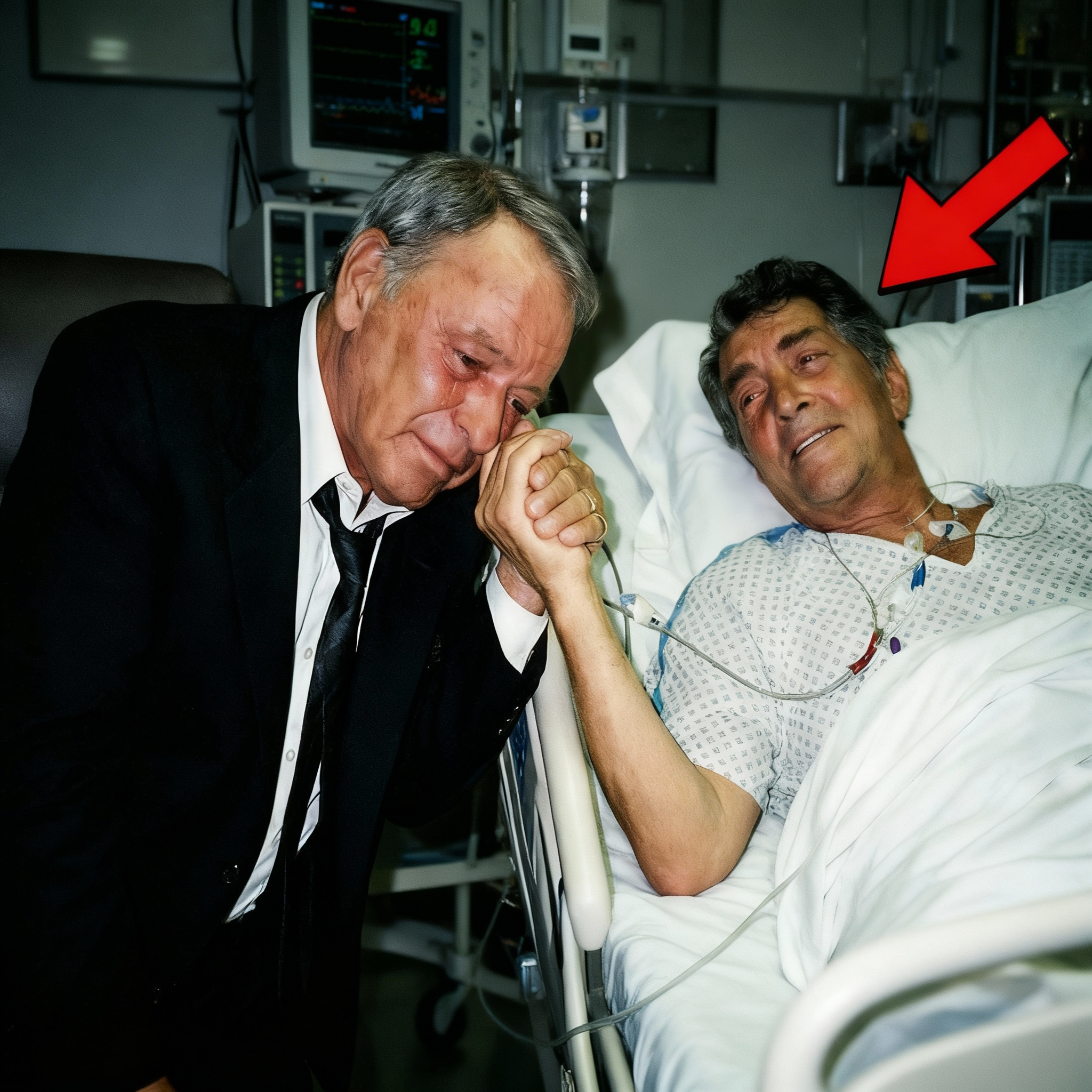 Frank Sinatra visitó a Dean Martin en su lecho de muerte una última vez — Lo que dijo Dean destruyó a Frank Sinatra.