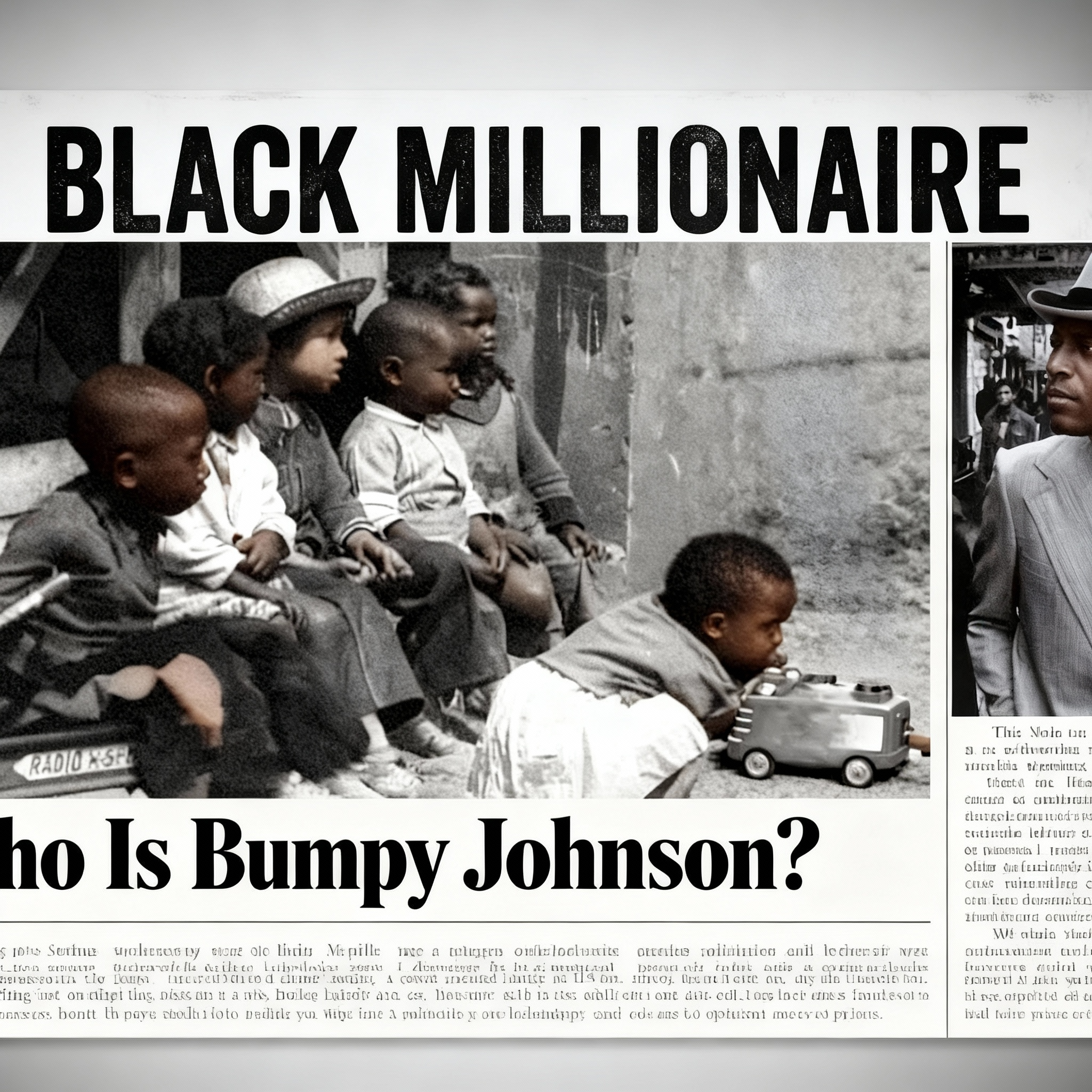 La familia de Bumpy Johnson no tenía que comer, 20 años después él es uno de los hombres negros más ricos de Nueva York.