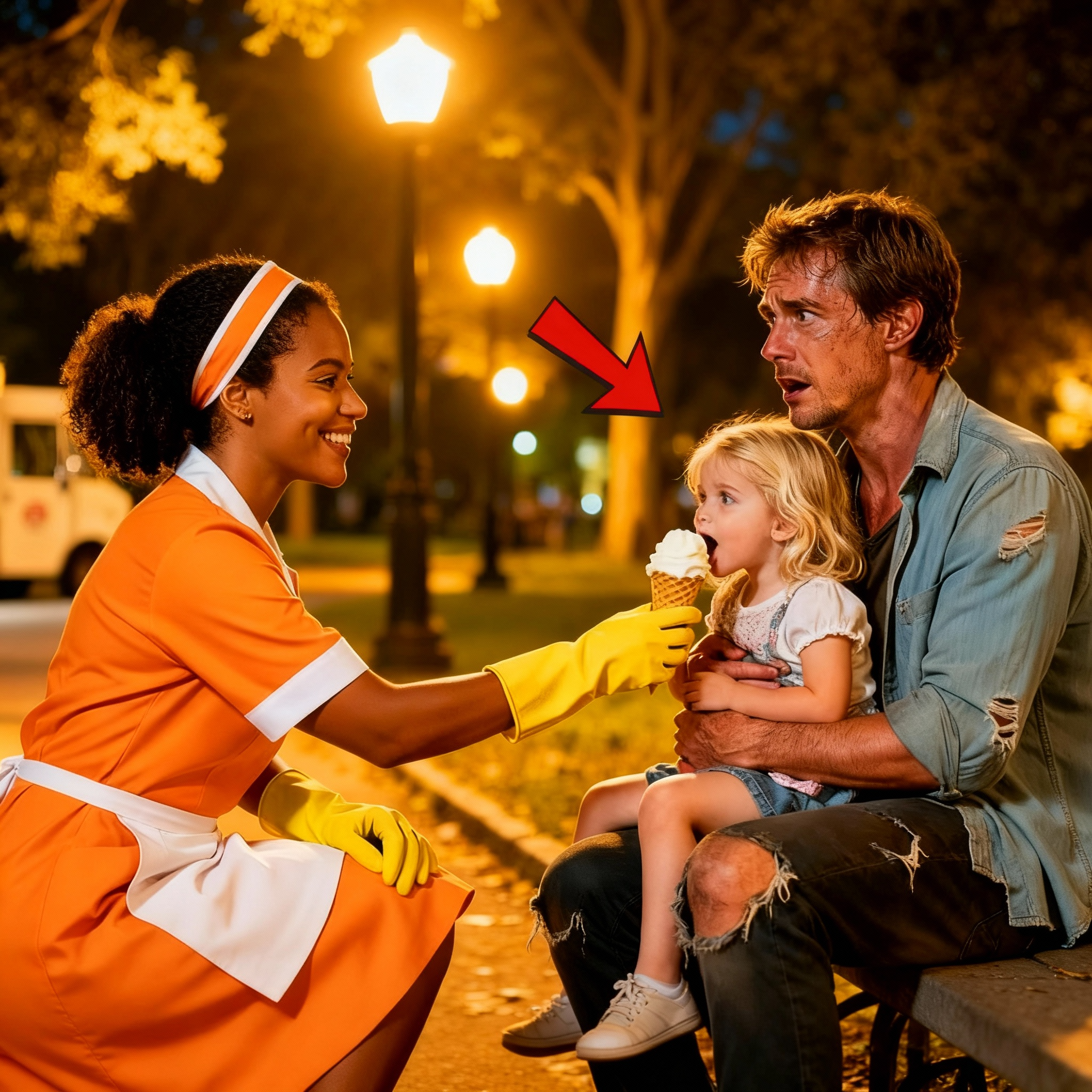 ¡El multimillonario lo perdió todo! ¡Solo la señora de la limpieza se atrevió a darle helado a su hija!