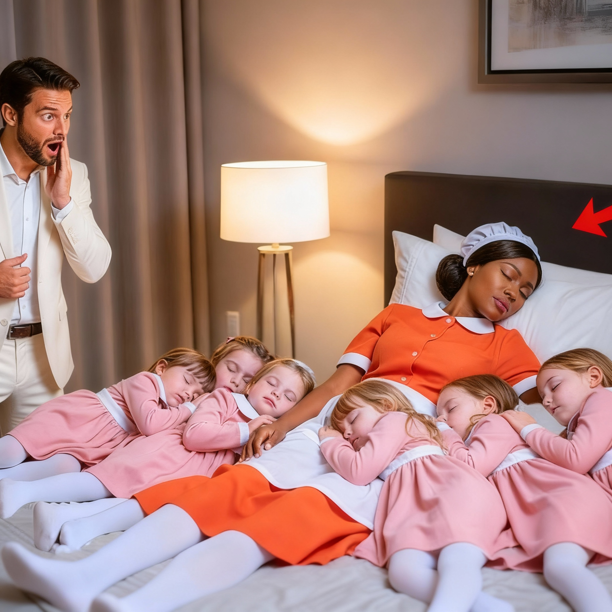 CEO viudo despidió a 37 niñeras en una semana—hasta que la criada hizo lo imposible con sus seis hijos.