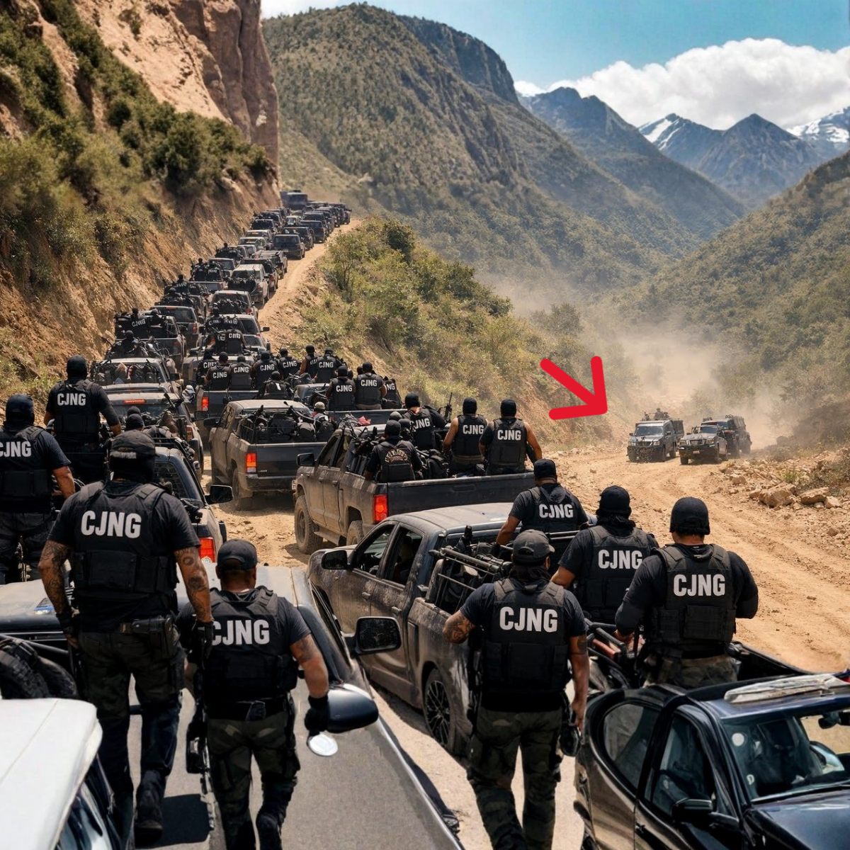 El CJNG Envió 62 Camionetas Blindadas Para Tomar la Sierra de Oaxaca… Regresaron Solo 6
