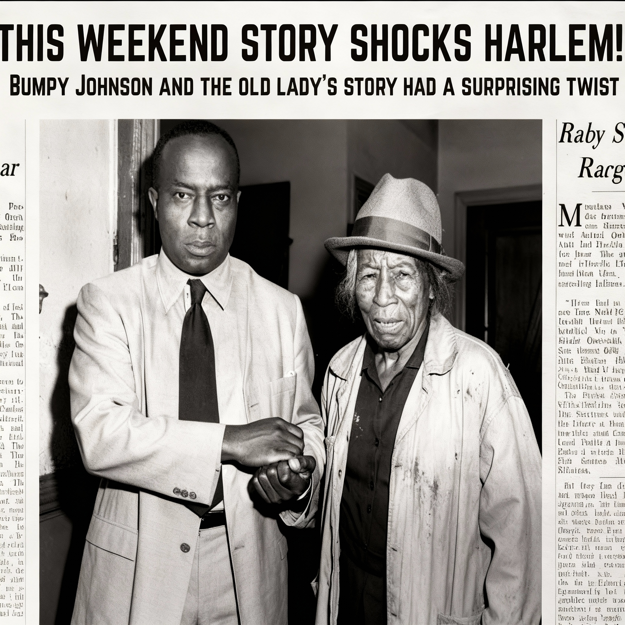 Noticias de 1946: Una anciana se acerca a Bumpy Jackson—¡Lo que sucede a continuación sorprende a toda Nueva York!