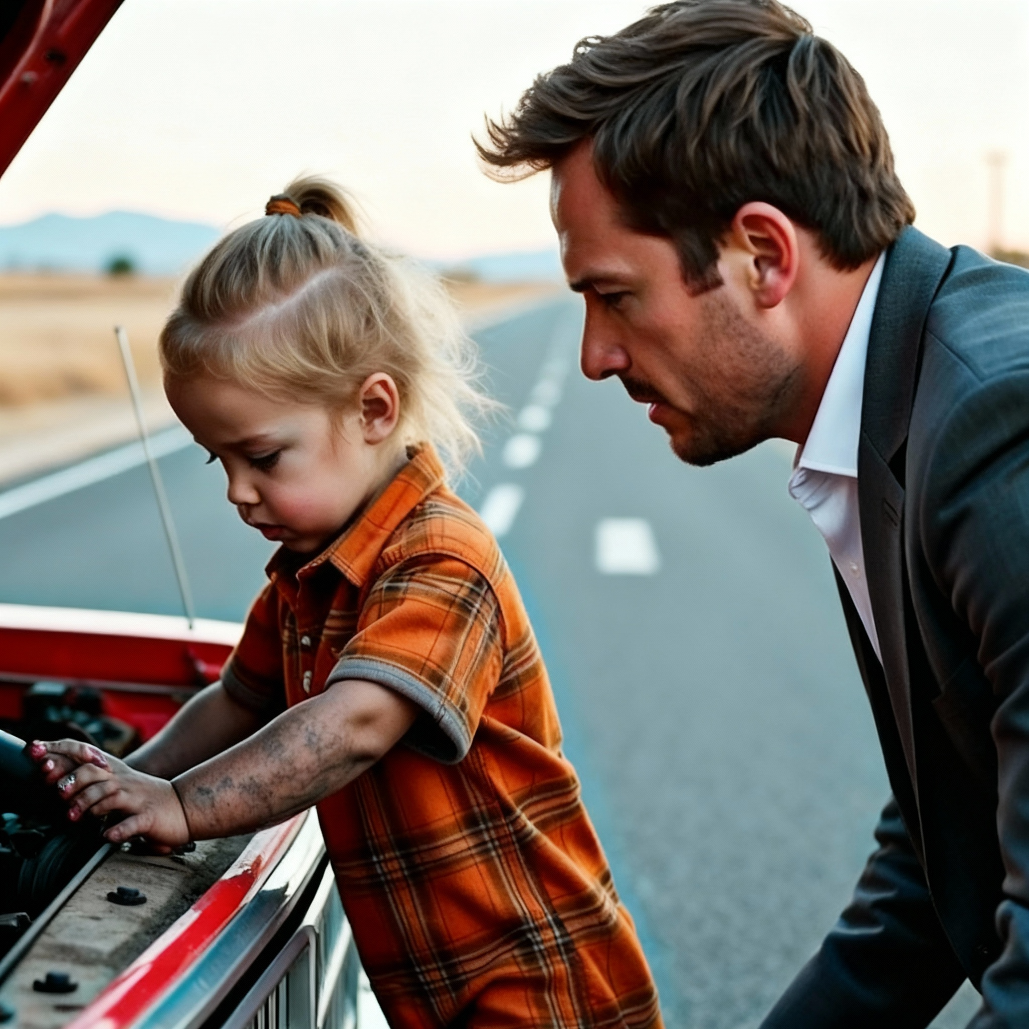 Una niña pobre ayuda a un millonario a arreglar su Mustang... cuando ve el anillo en su dedo...
