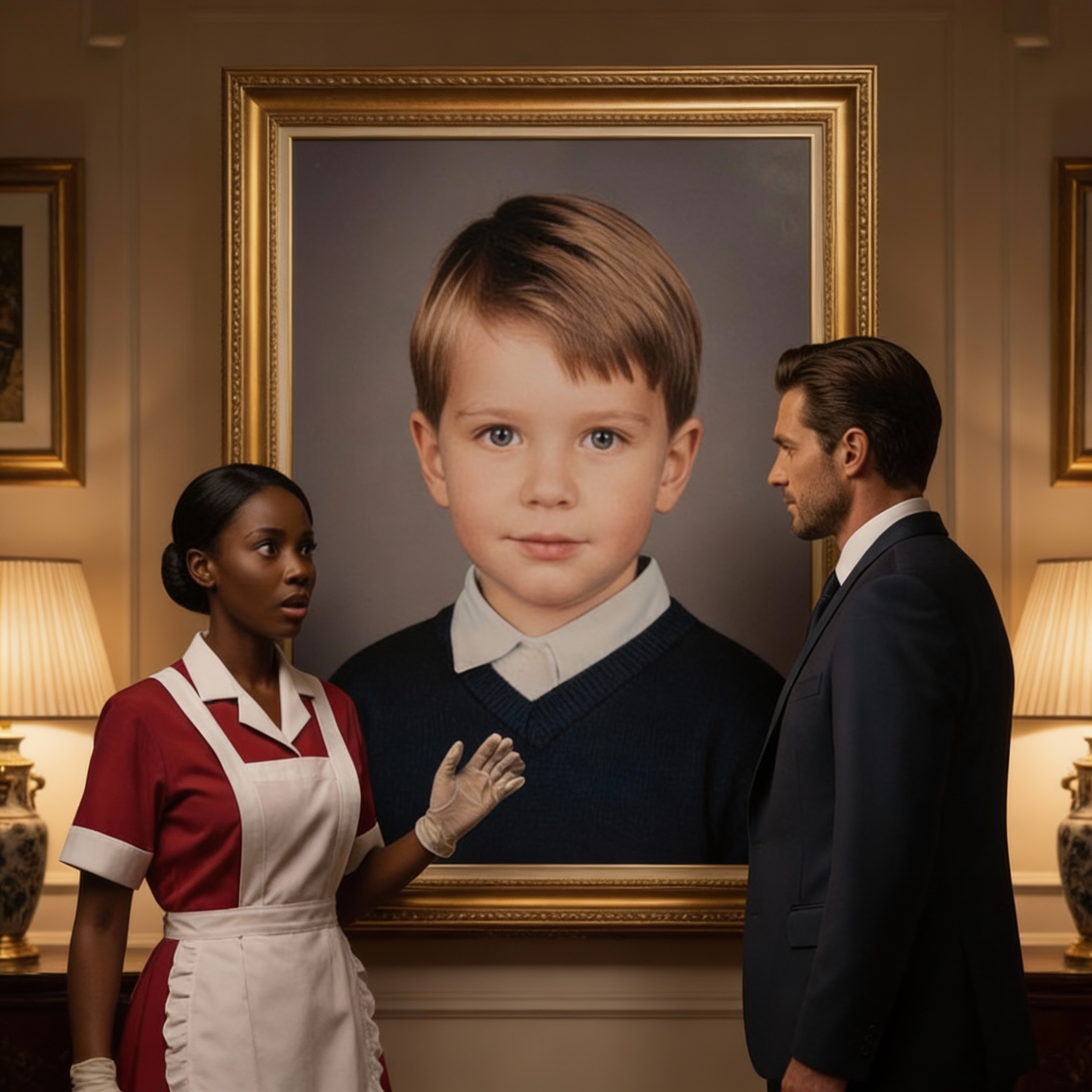 ¡Señor, el niño vivía conmigo en el orphanato! — La sirvienta lloró cuando vio el retrato en la mansión.