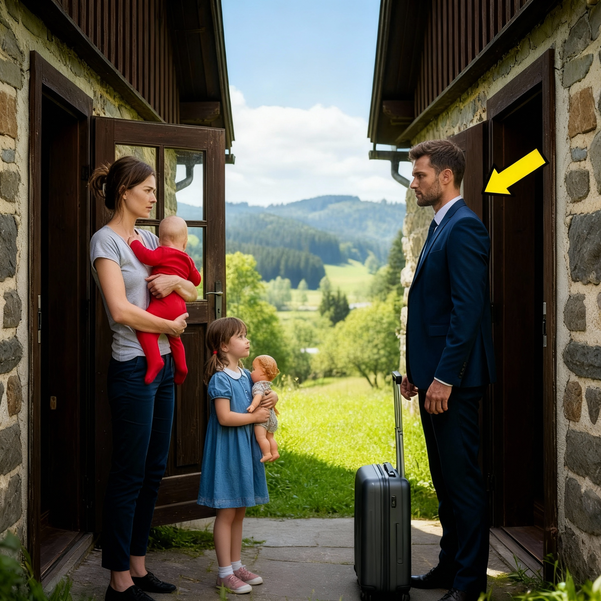 Solo quería descansar en su casa de campo... pero encontró a una madre soltera viviendo en su casa.