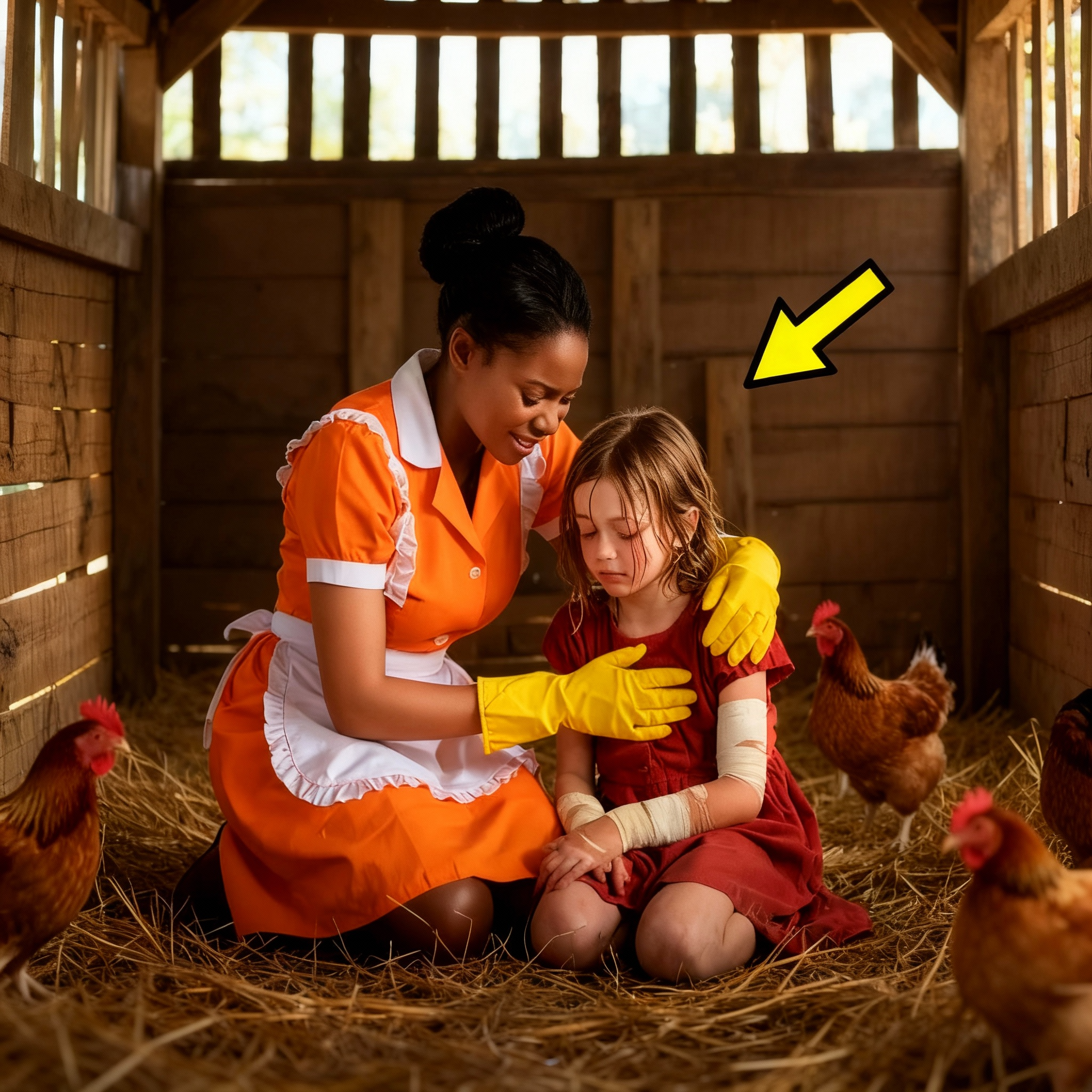 La hija del millonario se escondía en el gallinero todos los días, hasta que la niñera descubrió por qué.