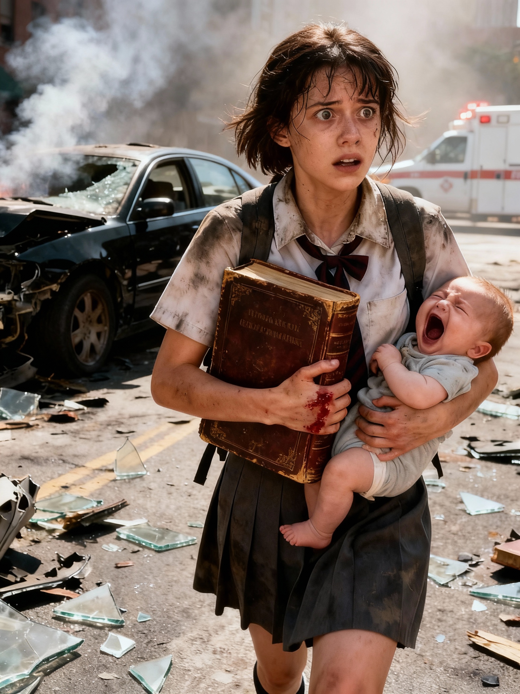 Una niña pobre rompe un coche de lujo para salvar a un bebé perdido, y el doctor que atiende al niño llora desconsoladamente al reconocerlo inesperadamente.