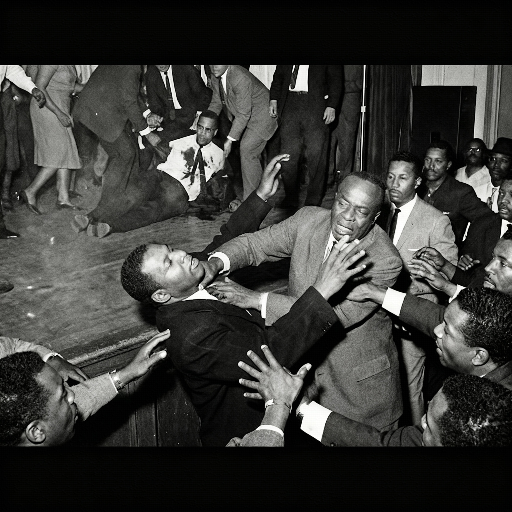 El asesino de Malcolm X tuvo 30 segundos para ESCAPAR — Bumpy Johnson se aseguró de que NUNCA llegara a la puerta.