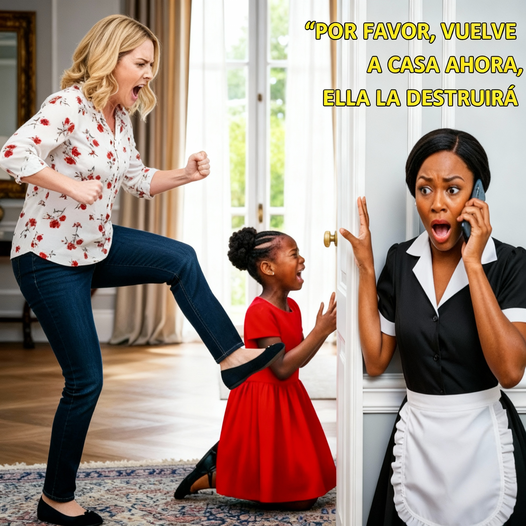 ‘Señor, por favor, vuelva a casa ahora—ella lo destruirá’ La criada llama a su jefe cuando él entra, él estaba en shock…