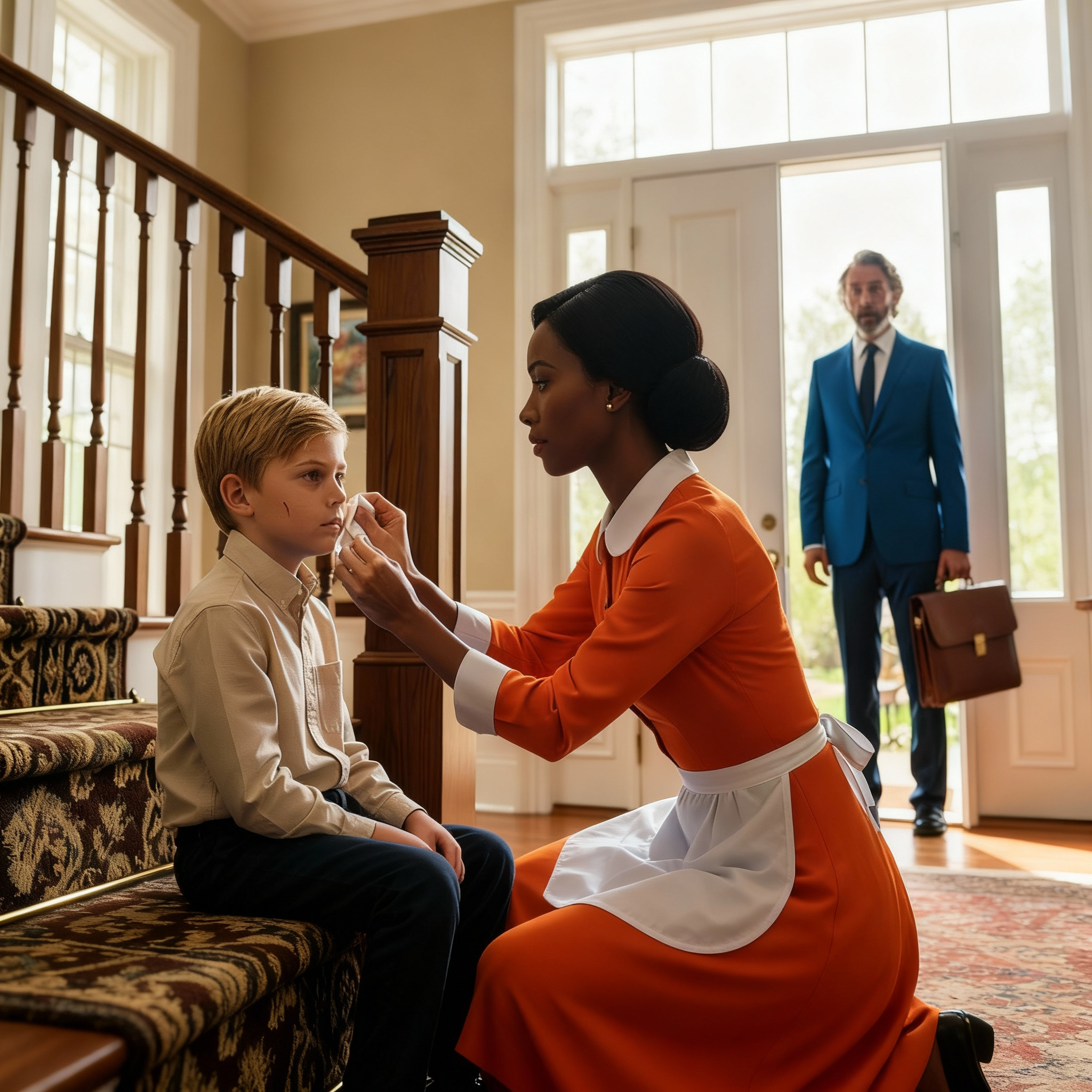 Vino a casa sin aviso y encontró a la sirvienta con su hijo en la peor escena imaginable.