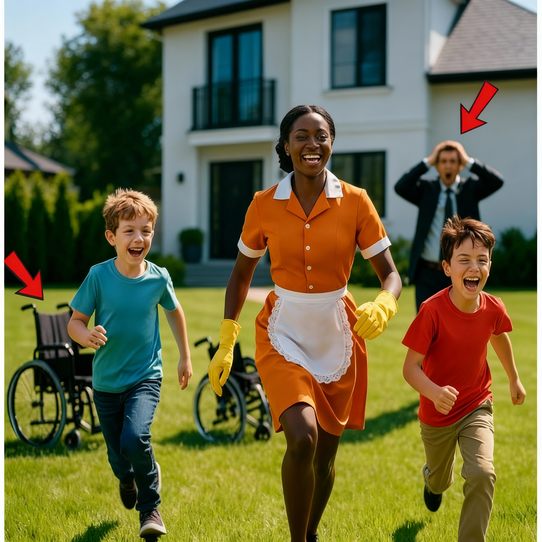 El millonario vio a la sirvienta con sus hijos discapacitados—Lo que sucedió a continuación lo sorprendió.