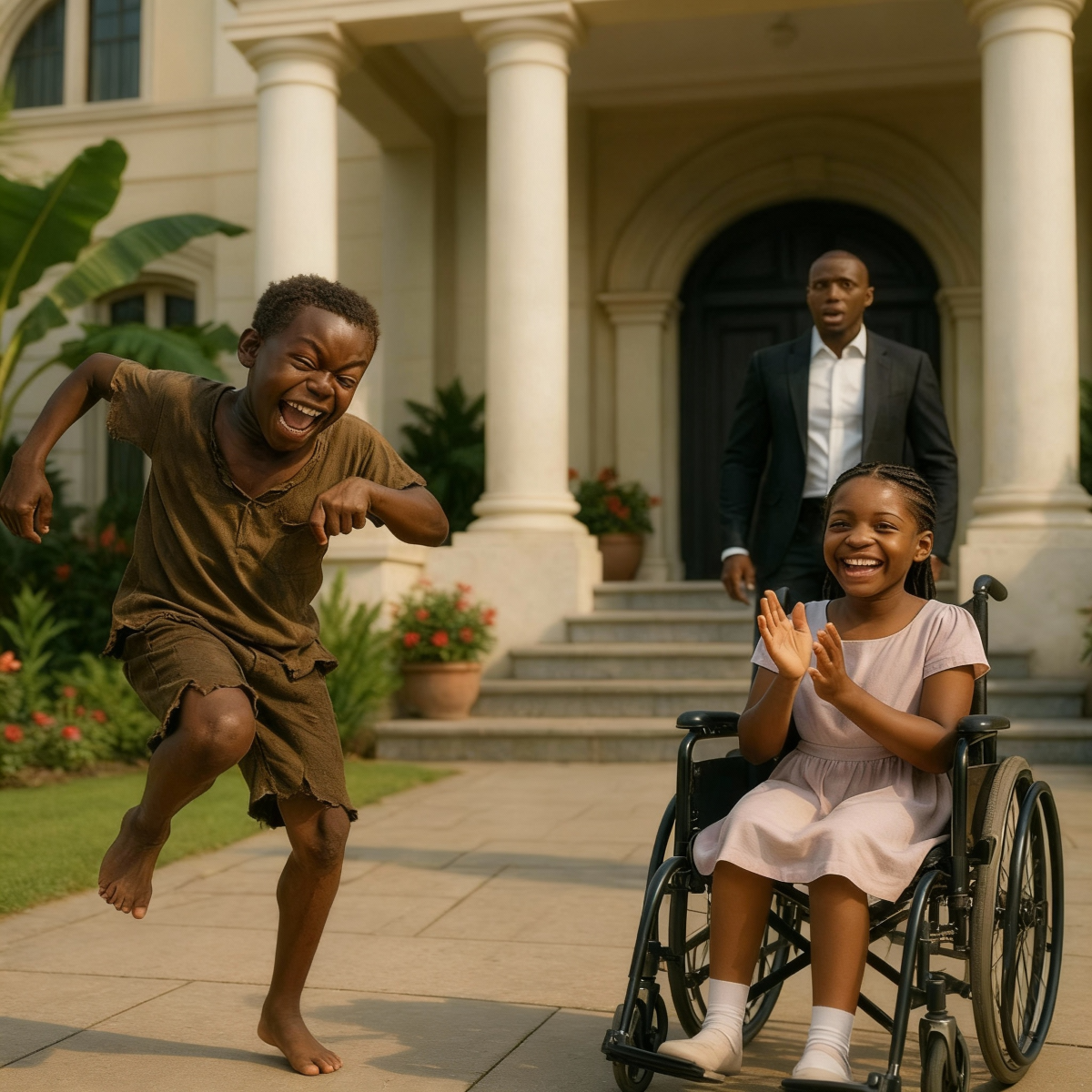¡Un millonario encuentra a un niño sin hogar bailando para su hija paralizada... ¡Lo que sucede a continuación te sorprenderá!