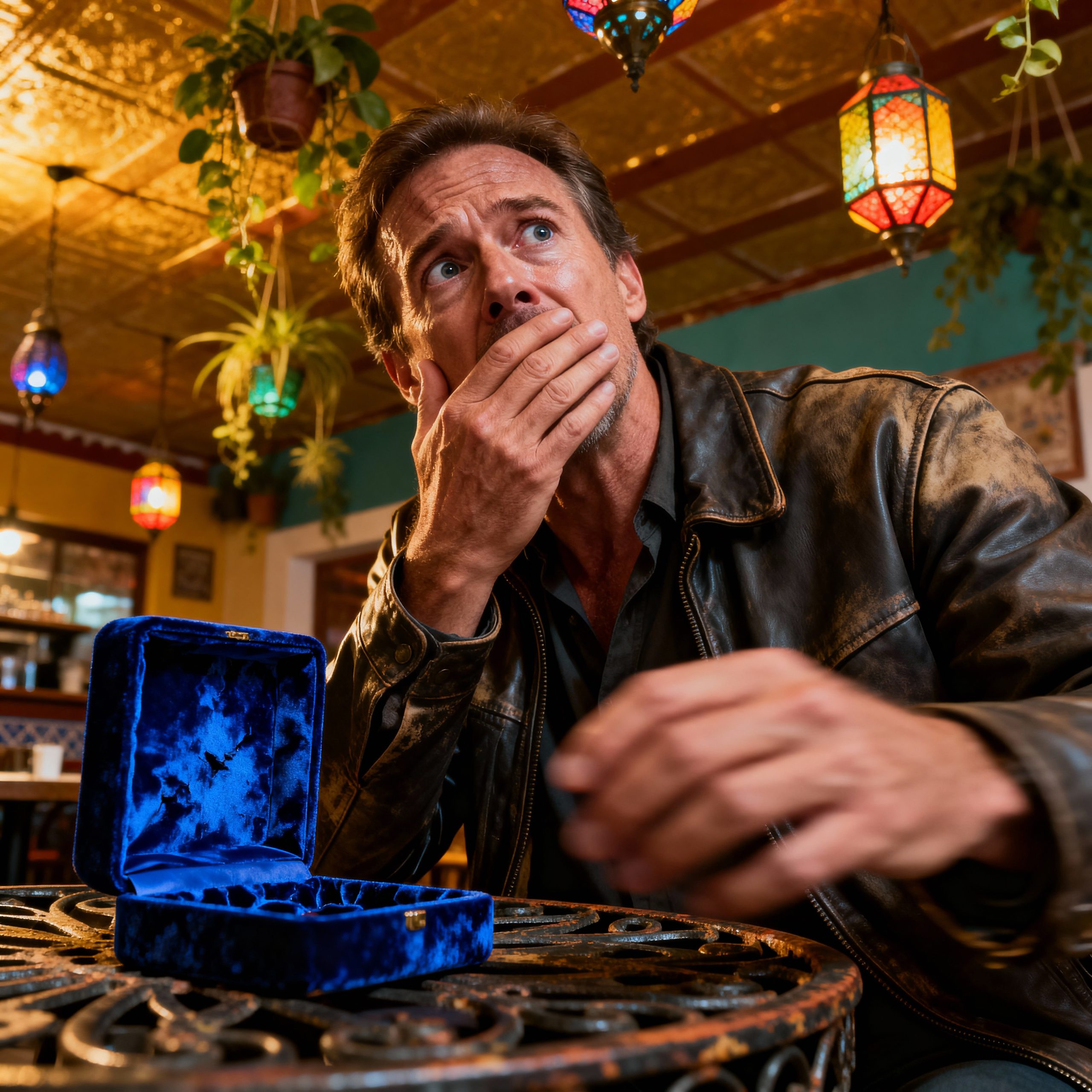 YO ESTABA EN UN CAFÉ CON MI NUEVA ESPOSA Y HIJASTRA MIENTRAS ELLAS FUERON AL BAÑO, UN HOMBRE PLA