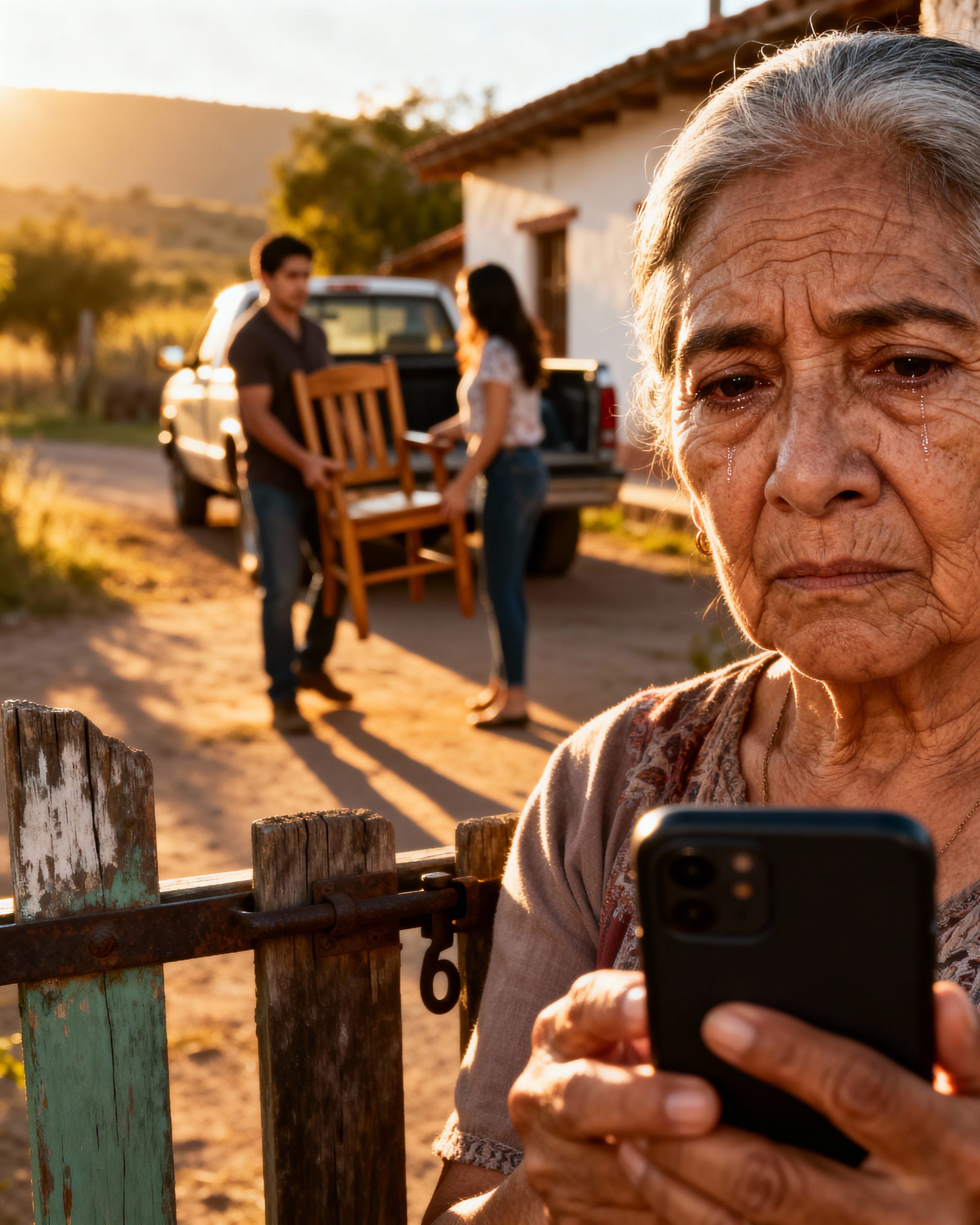 Después de una larga y agotadora semana en la ciudad, conduje de regreso a mi tranquila casa en el campo, esperando nada más que descansar, solo para encontrar a mi hijo y a mi nuera cargando mis pertenencias en un camión de mudanza como si cada una de ellas ya les perteneciera; seguían trabajando en silencio, seguros de que yo era impotente, hasta que silenciosamente saqué mi bolso y sacaría el único documento que hizo que el conductor se congelara y se negara a moverse un centímetro más.