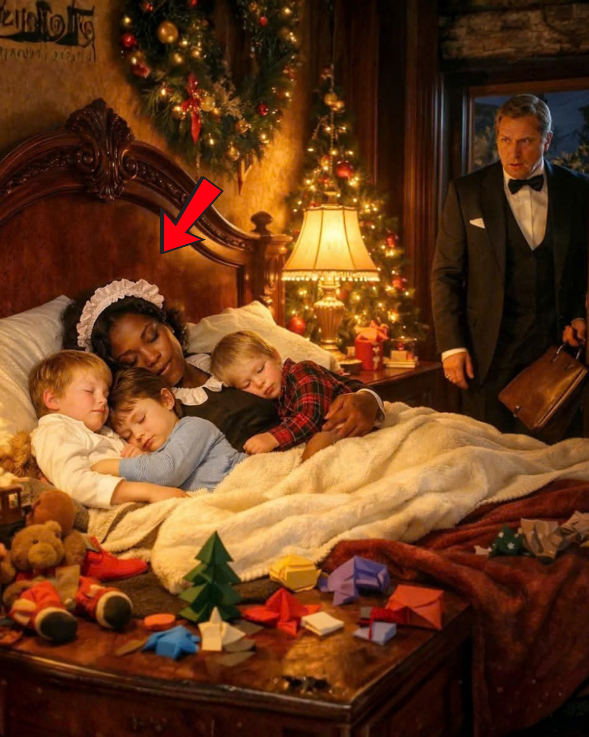 NINGUNA NIÑERA DURÓ CON LOS TRIPLETS DEL MILLONARIO — HASTA QUE UNA SIRVIENTA NEGRA HIZO ALGO INCREÍBLE