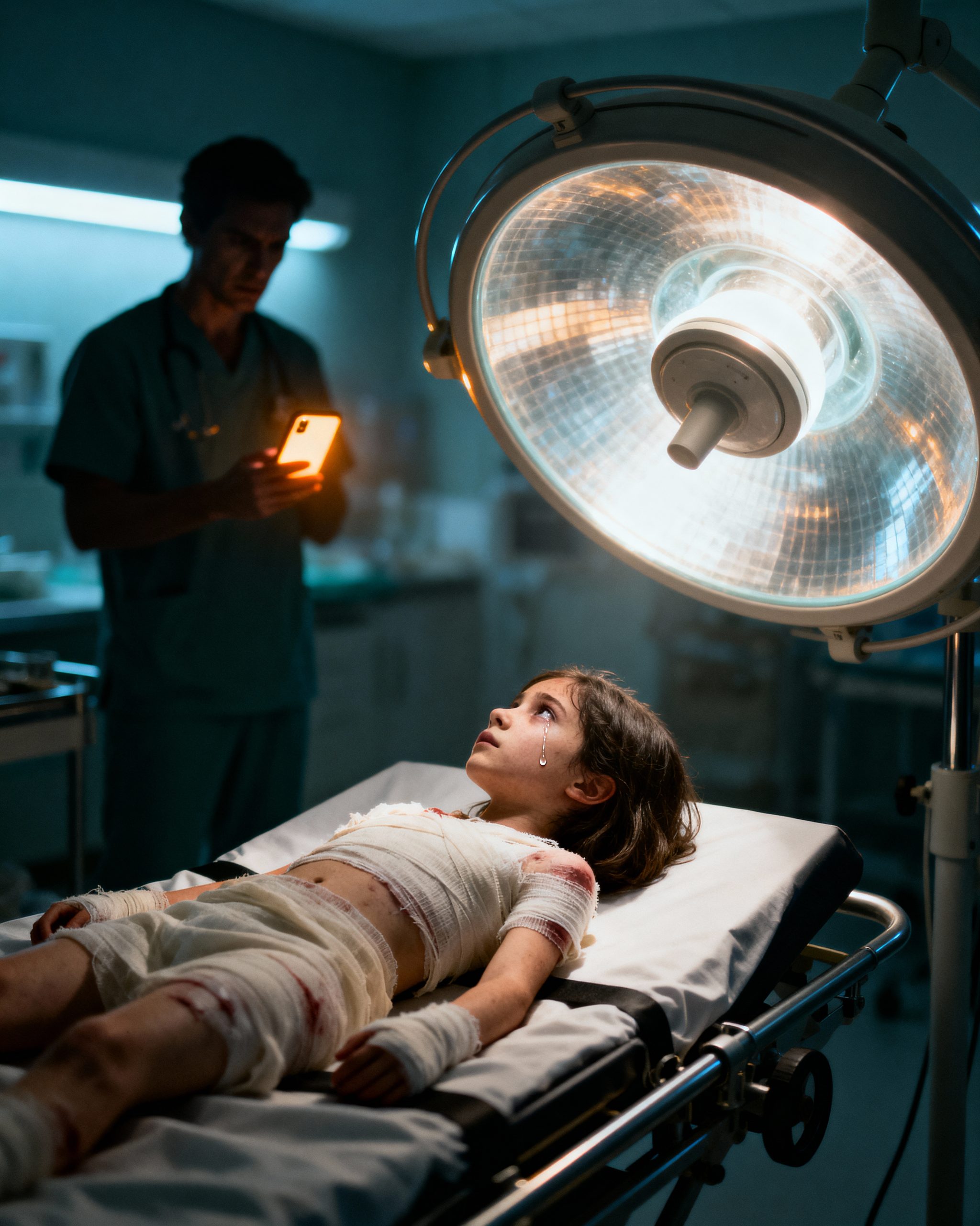 Hay silencios que pesan más que cualquier grito. Estaba en una camilla fría bajo las duras luces del quirófano, con dolor por todas partes, cuando escuché al cirujano por teléfono decir: “Señor Ethan… necesitamos su aprobación para una cirugía urgente.”