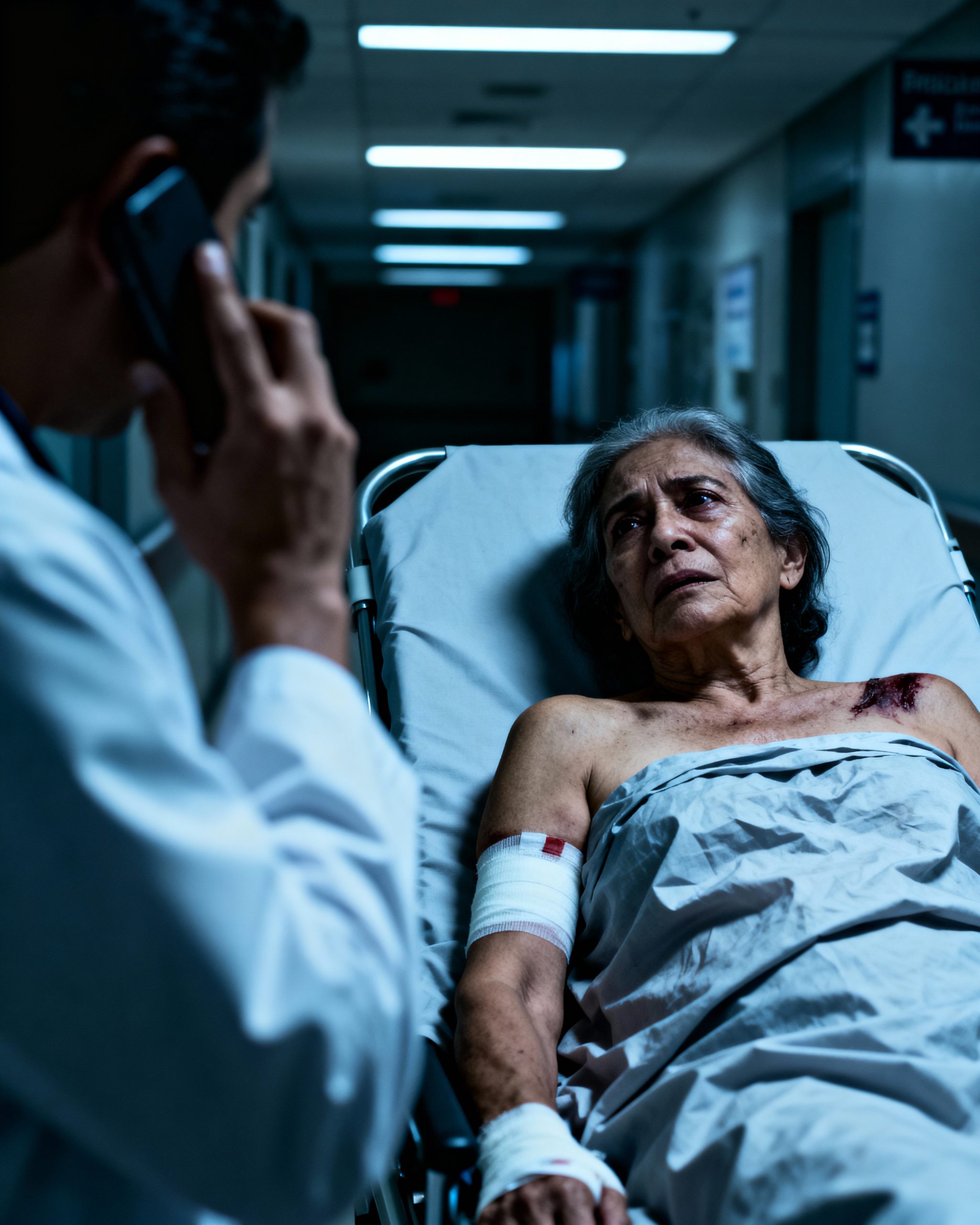 Estaba sangrando en una camilla de quirófano cuando el doctor llamó a mi hijo, y su respuesta hizo que toda la sala quedara en silencio.