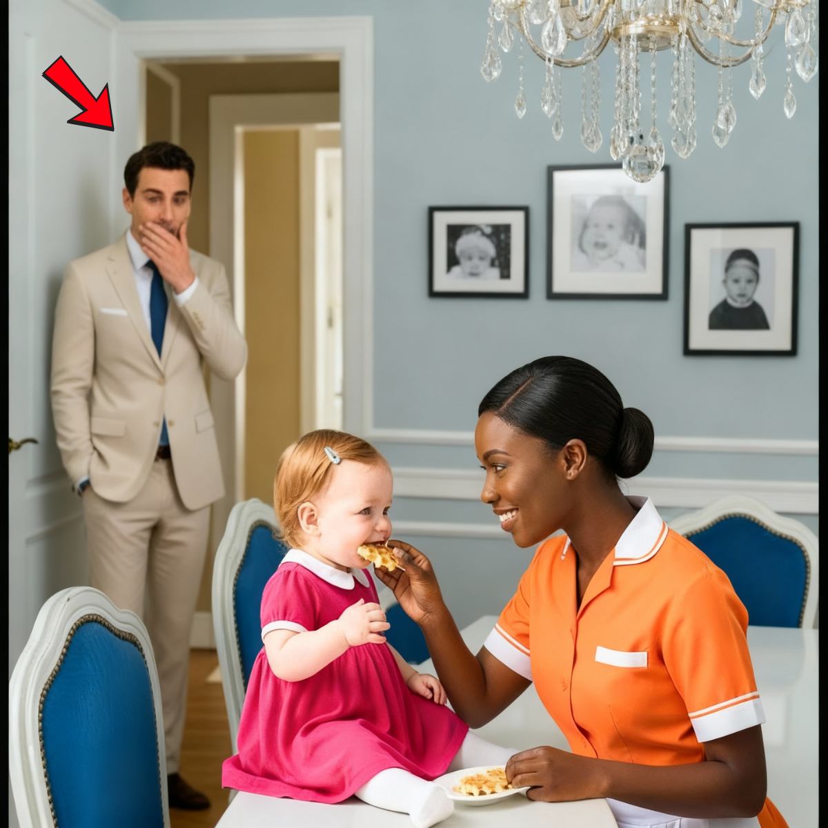 La hija del empresario no había comido en tres semanas... ¡Hasta que la nueva limpiadora hizo lo imposible!