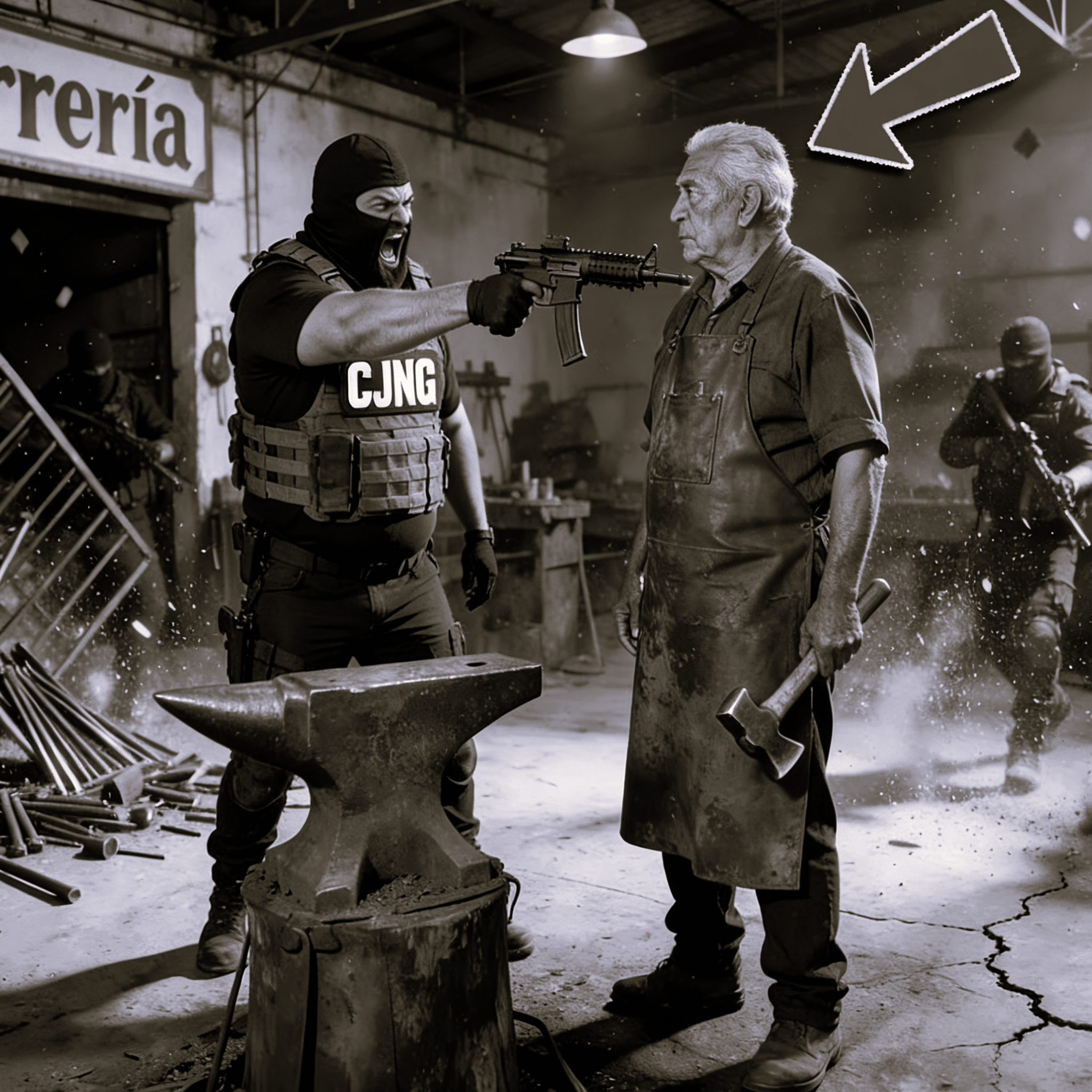 En Tlaquepaque, el Cartel CJNG invadió un taller de herrería—jamás imaginaron quién era el herrero.