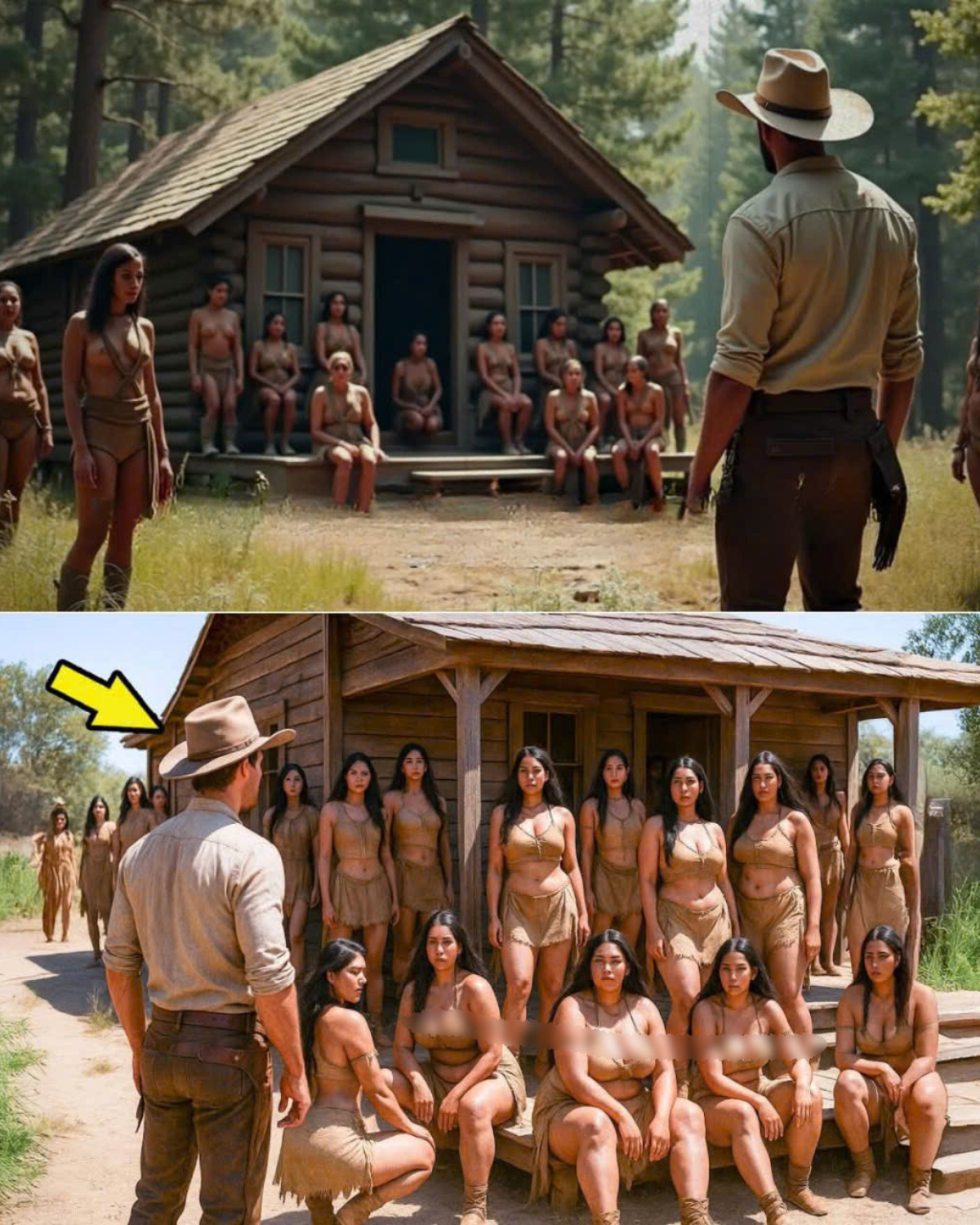 Compró una cabaña fuera del mapa y fue secuestrado por una TRIBU DE MUJERES HERMOSAS Que Vivían sin Hombres