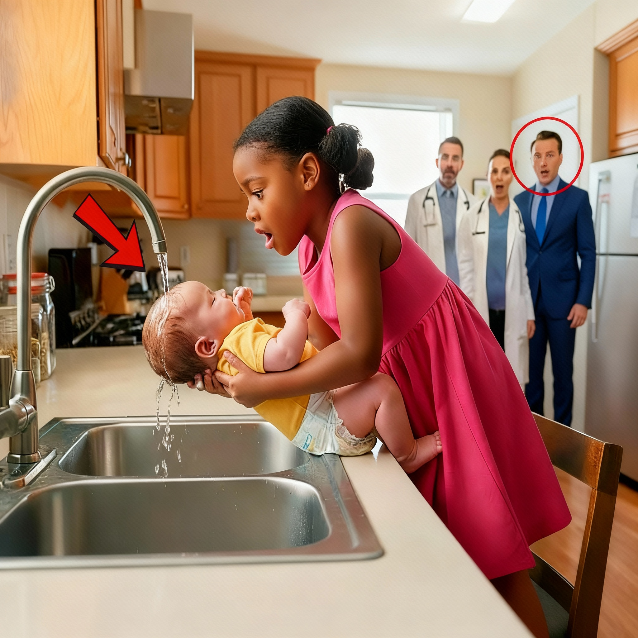 Nueve doctores no pudieron salvar al bebé del millonario — hasta que una niña pobre hizo lo impensable.