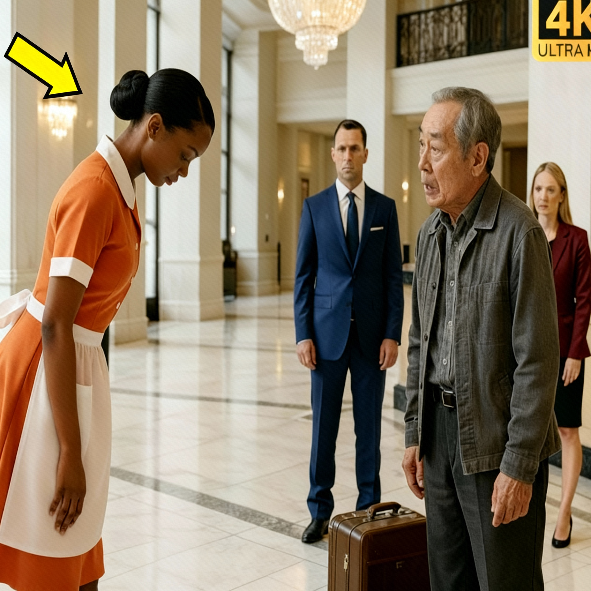 Todos ignoraron al multimillonario japonés—hasta que una amable camarera le habló en japonés.