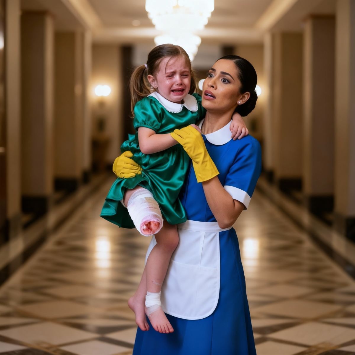 NIÑERA huye con HIJA del MILLONARIO sin PIERNAS — revela quién es el VERDADERO CULPABLE